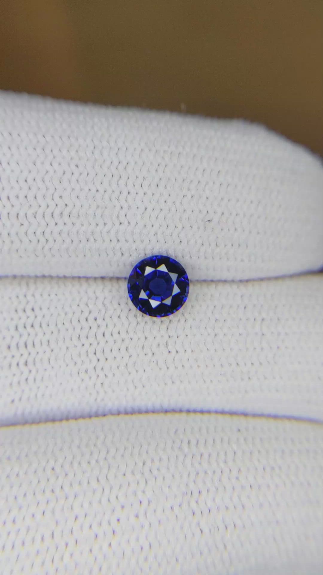 0.84 Ct. Blue Sapphire from Ceylon (Sri Lanka) Size Video