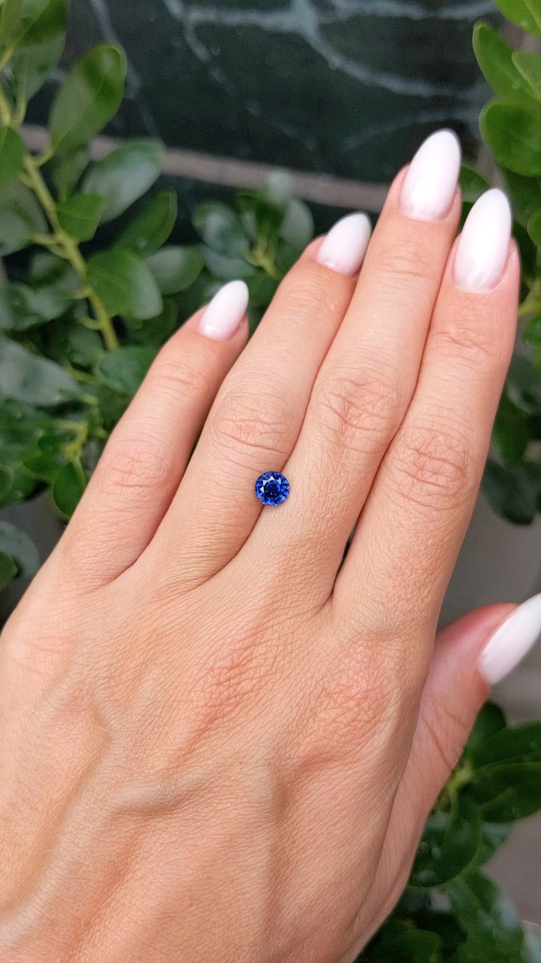 0.88 Ct. Blue Sapphire from Ceylon (Sri Lanka) Size Video