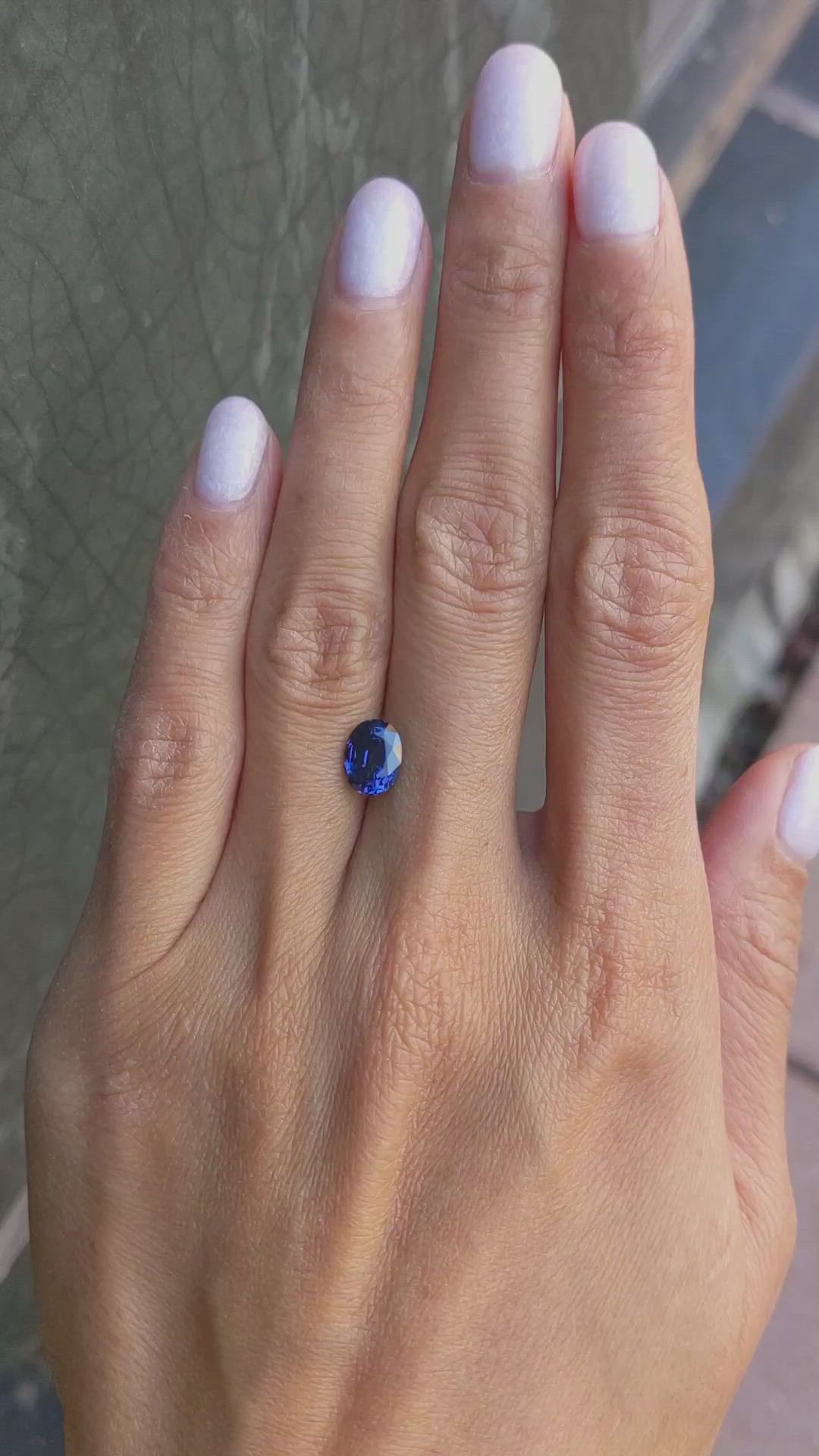 1.87 Ct. Blue Sapphire from Ceylon (Sri Lanka) Size Video