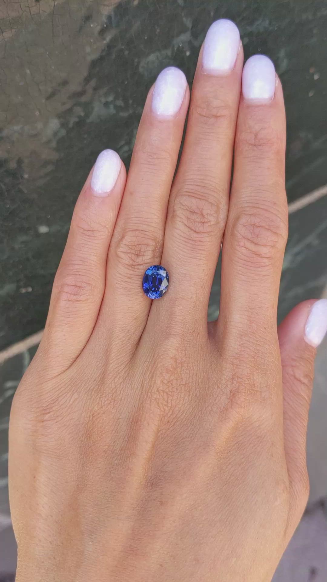 3.01 Ct. Blue Sapphire from Ceylon (Sri Lanka) Size Video