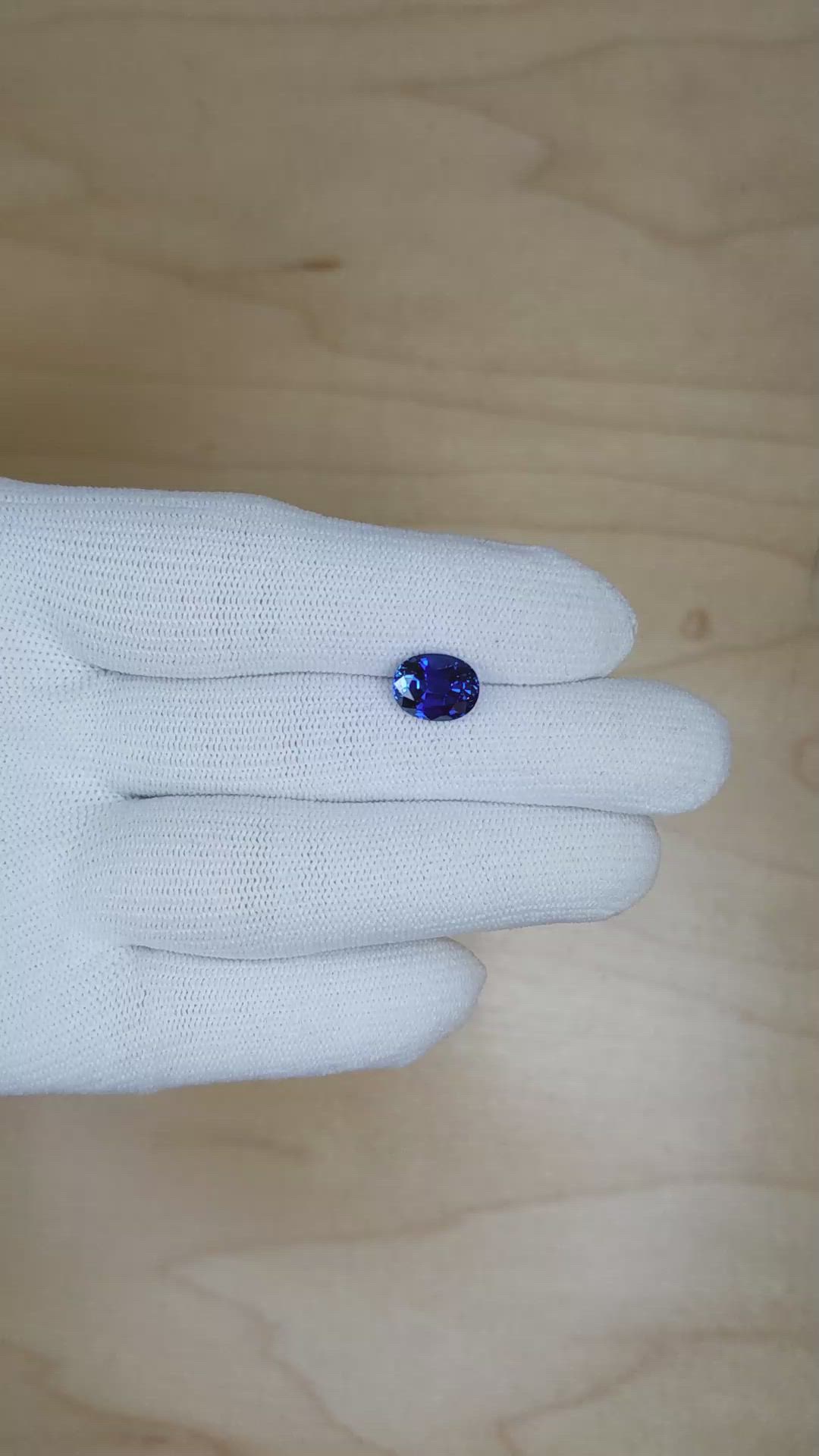 3.01 Ct. Blue Sapphire from Ceylon (Sri Lanka) Size Video