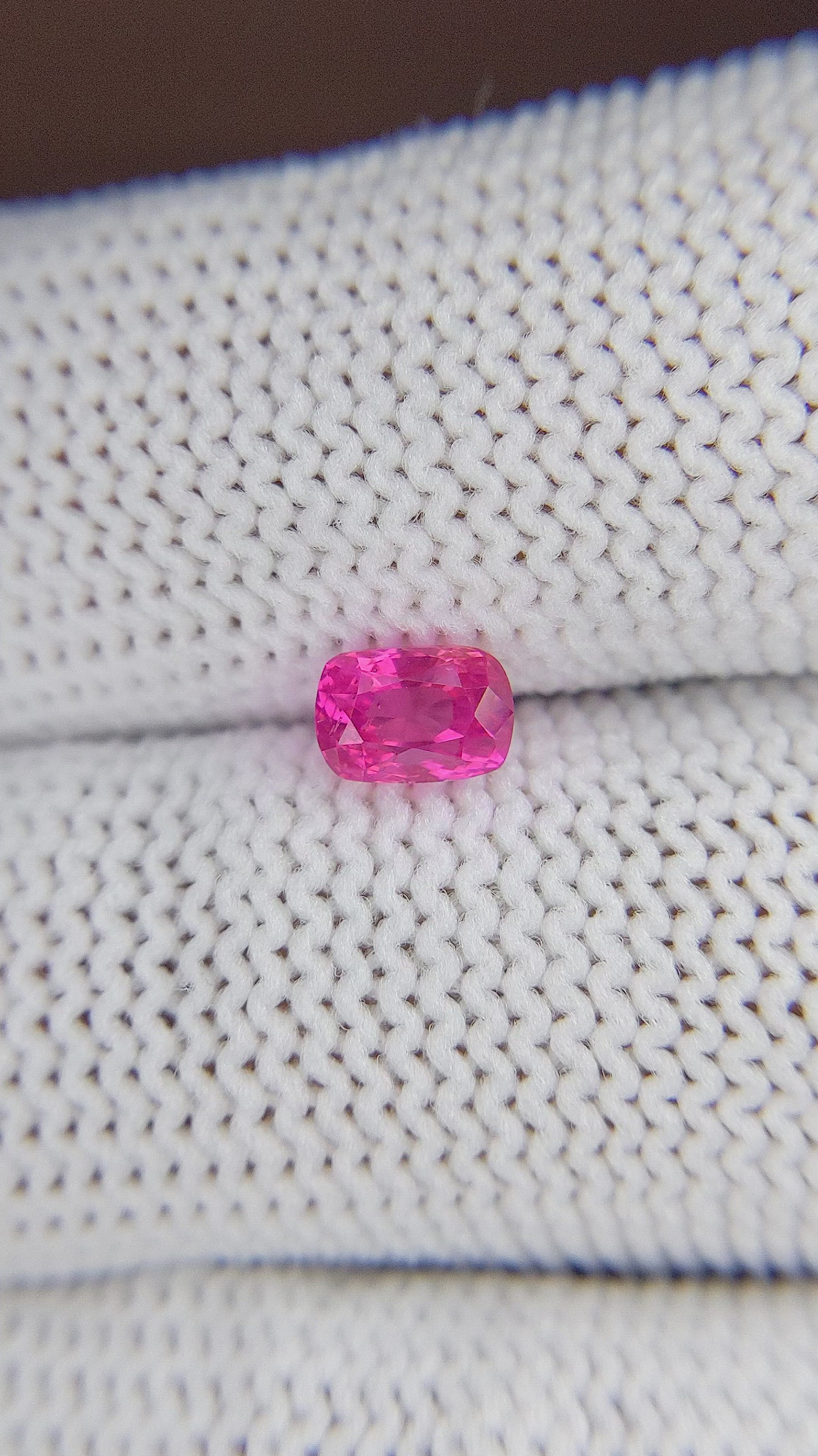 1.02 Ct. Pink Sapphire from Tanzania Size Video