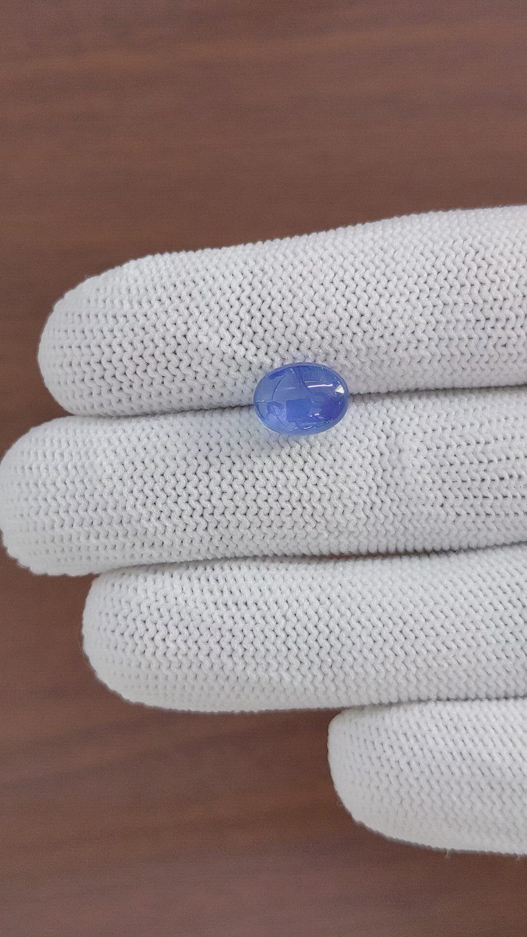 5.45 Ct. Blue Star Sapphire from Ceylon (Sri Lanka) Size Video