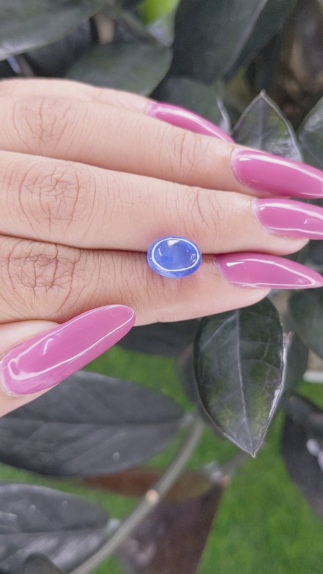 5.45 Ct. Blue Star Sapphire from Ceylon (Sri Lanka) Size Video