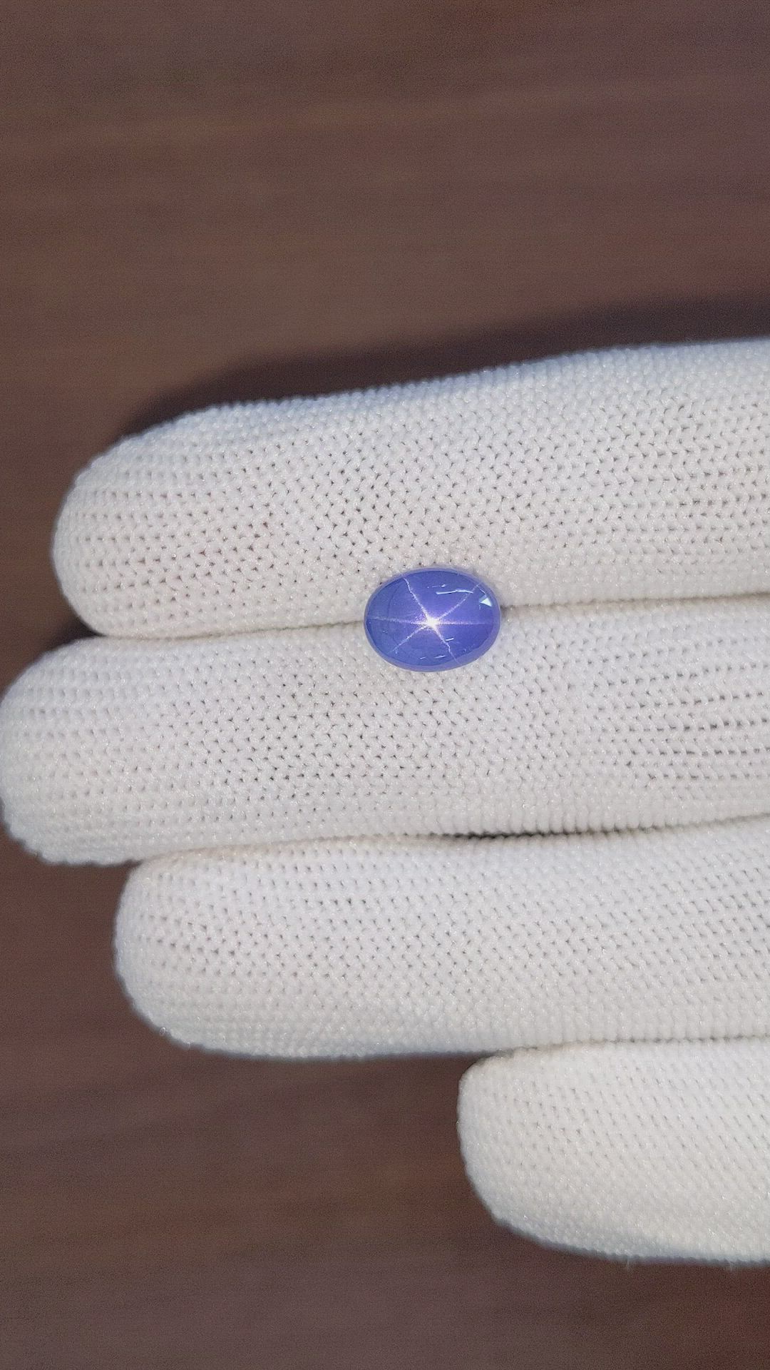 5.45 Ct. Blue Star Sapphire from Ceylon (Sri Lanka) Size Video