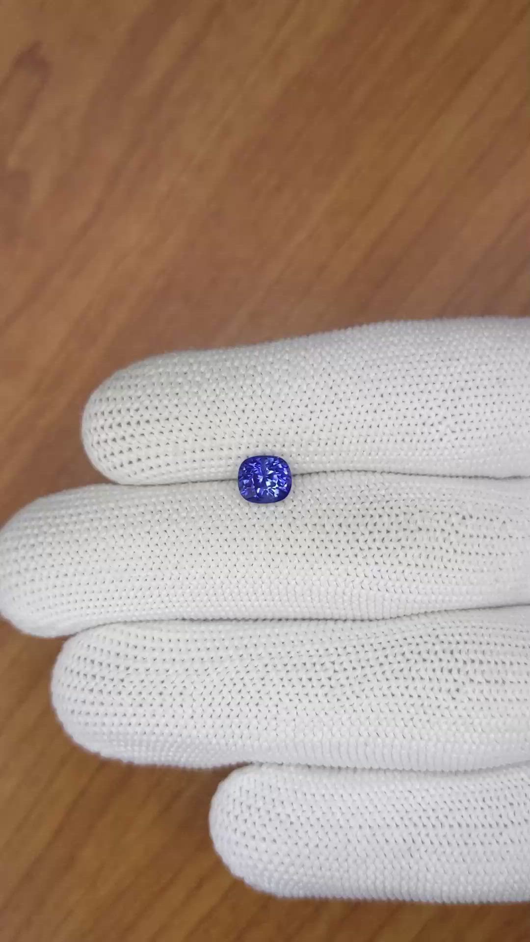 1.68 Ct. Blue Sapphire from Ceylon (Sri Lanka) Size Video