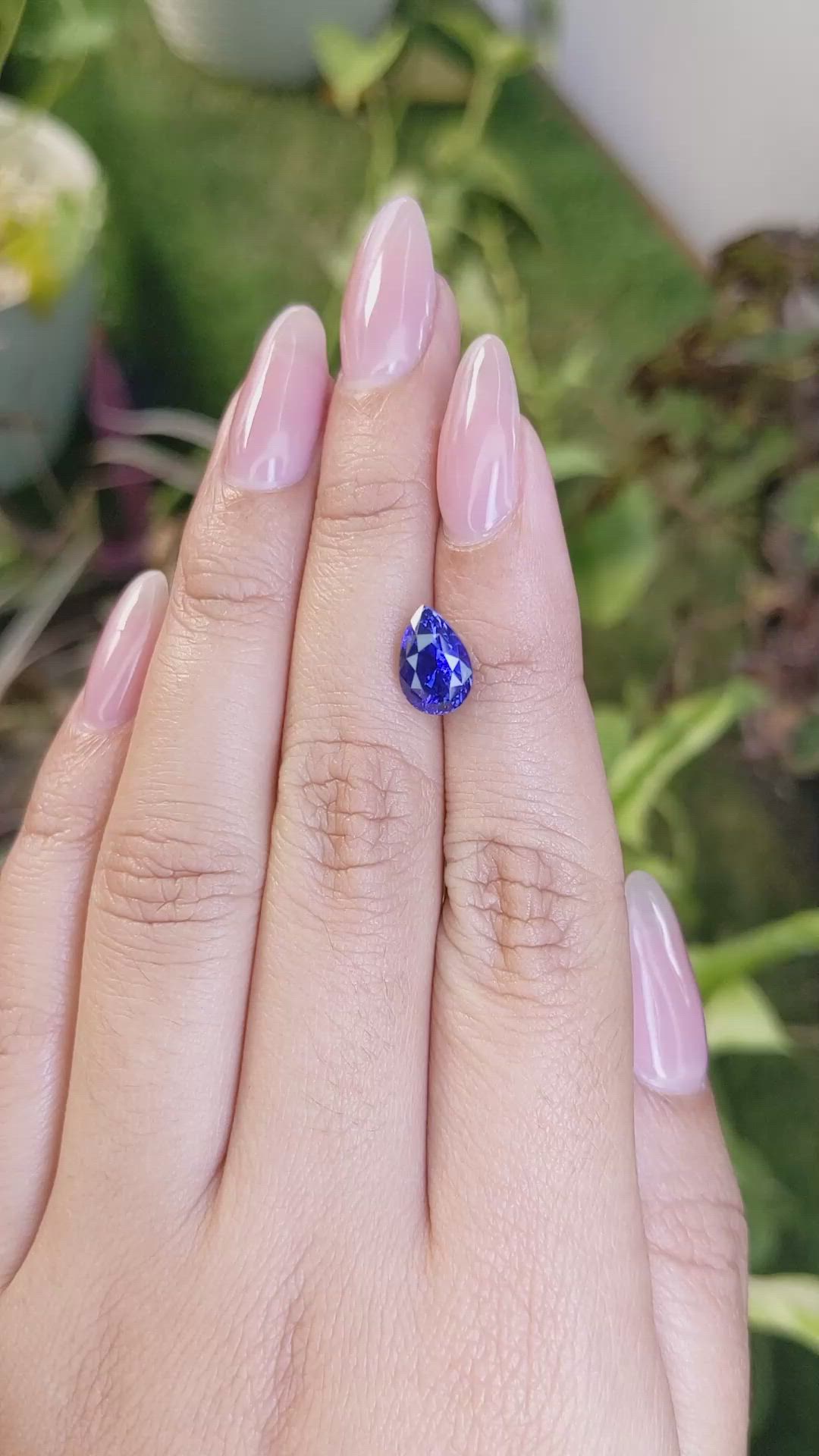 3.02 Ct. Blue Sapphire from Ceylon (Sri Lanka) Size Video