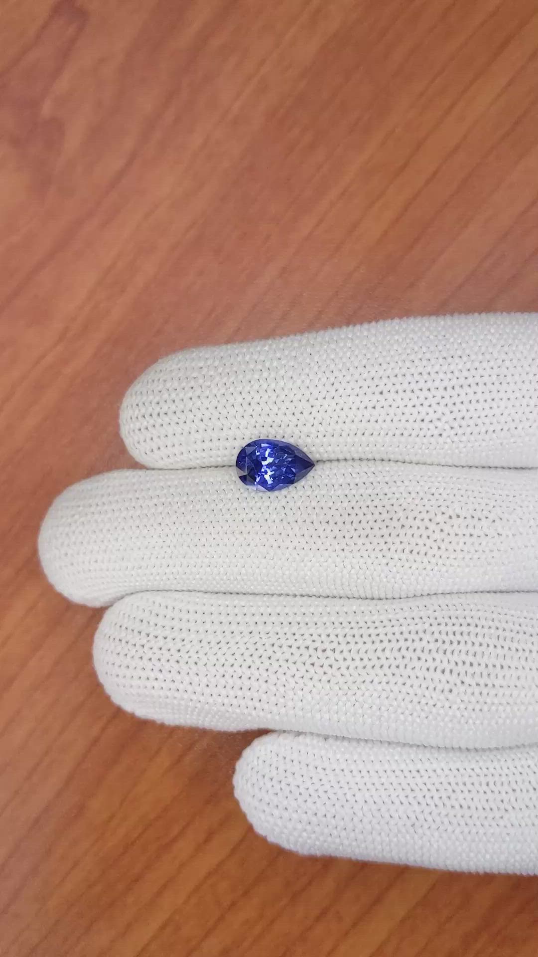 2.30 Ct. Blue Sapphire from Ceylon (Sri Lanka) Size Video