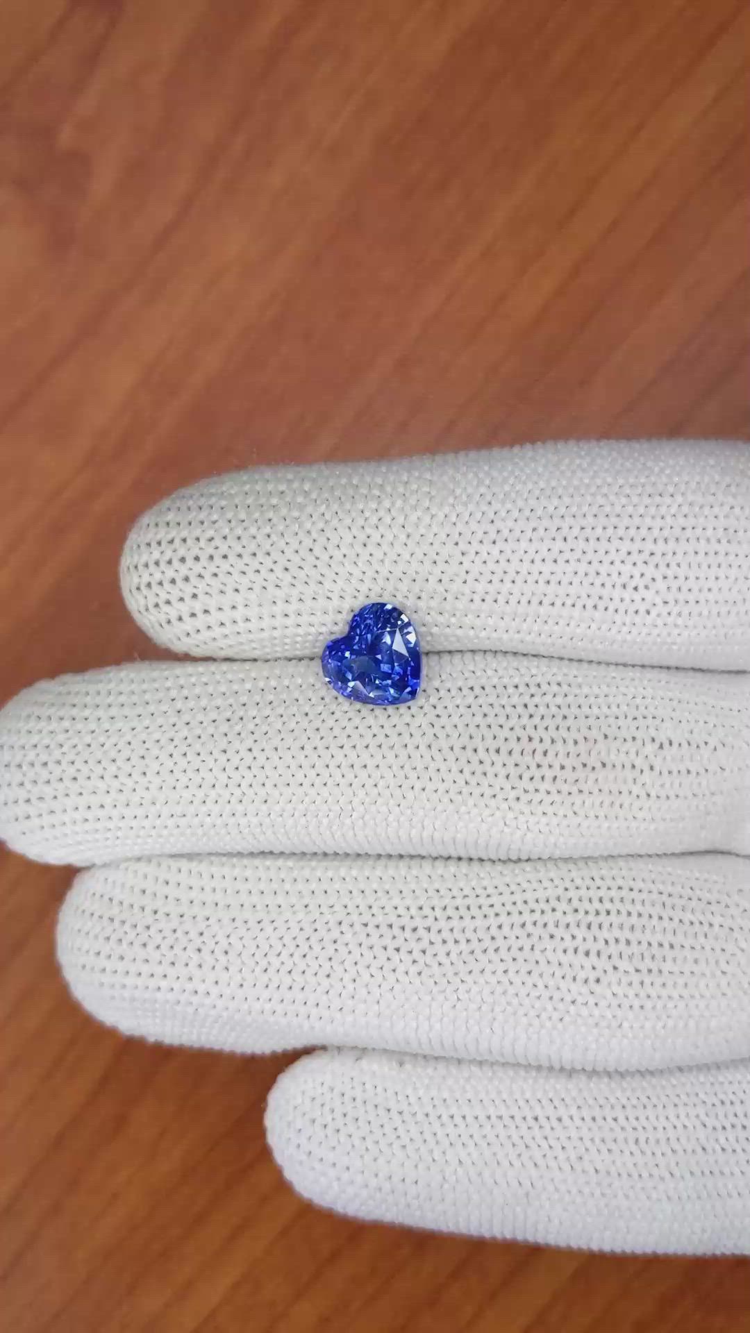 3.02 Ct. Blue Sapphire from Ceylon (Sri Lanka) Size Video