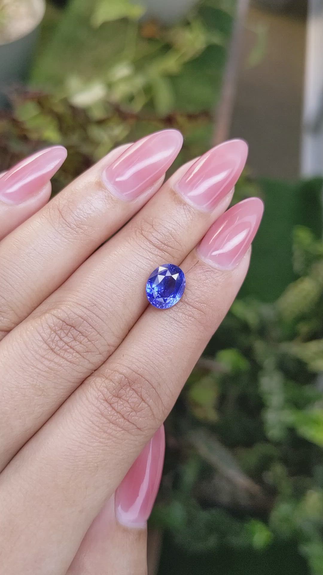 3.07 Ct. Blue Sapphire from Ceylon (Sri Lanka) Size Video