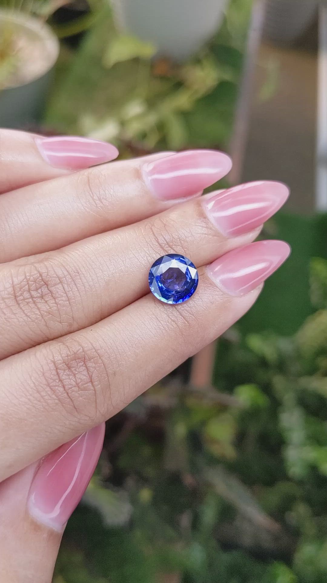 3.19 Ct. Blue Sapphire from Ceylon (Sri Lanka) Size Video