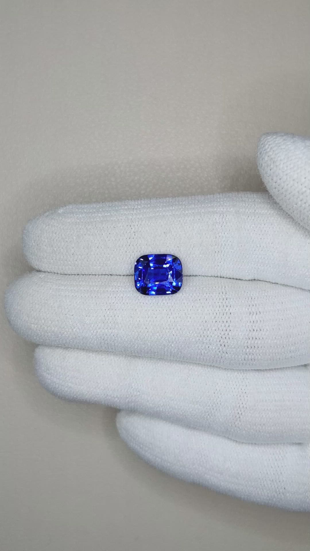 3.12 Ct. Blue Sapphire from Ceylon (Sri Lanka) Size Video