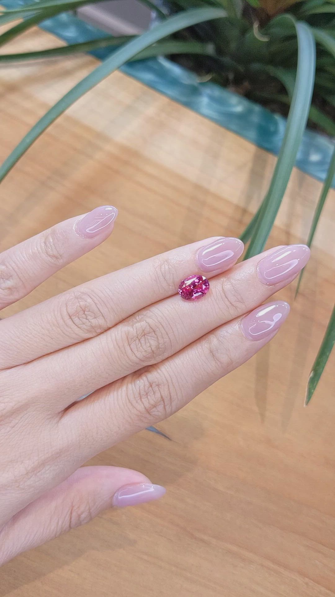 3.03 Ct. Pink Sapphire from Ceylon (Sri Lanka) Size Video