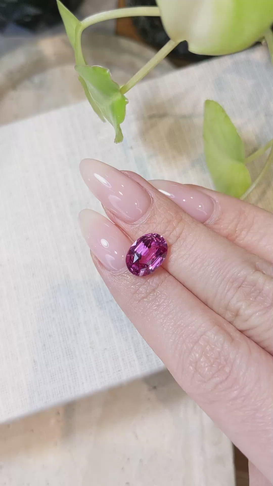 4.15 Ct. Pink Sapphire from Ceylon (Sri Lanka) Size Video