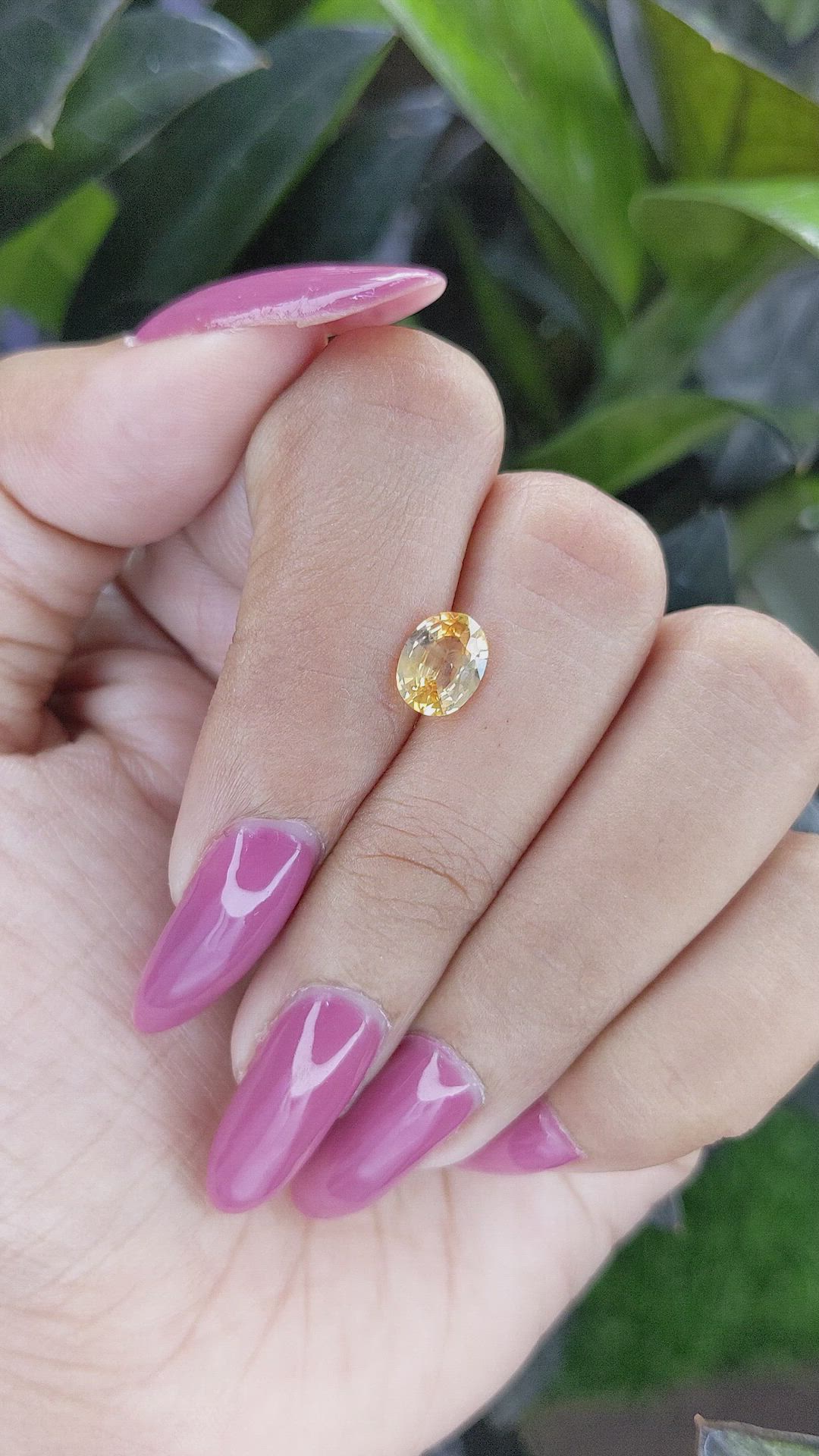 1.20 Ct. Orangish Yellow Sapphire from Madagascar Size Video