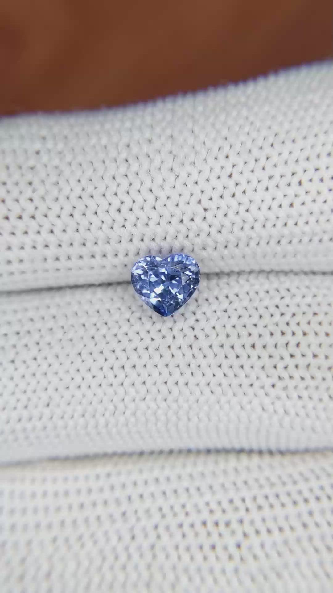 1.34 Ct. Blue Sapphire from Ceylon (Sri Lanka) Size Video