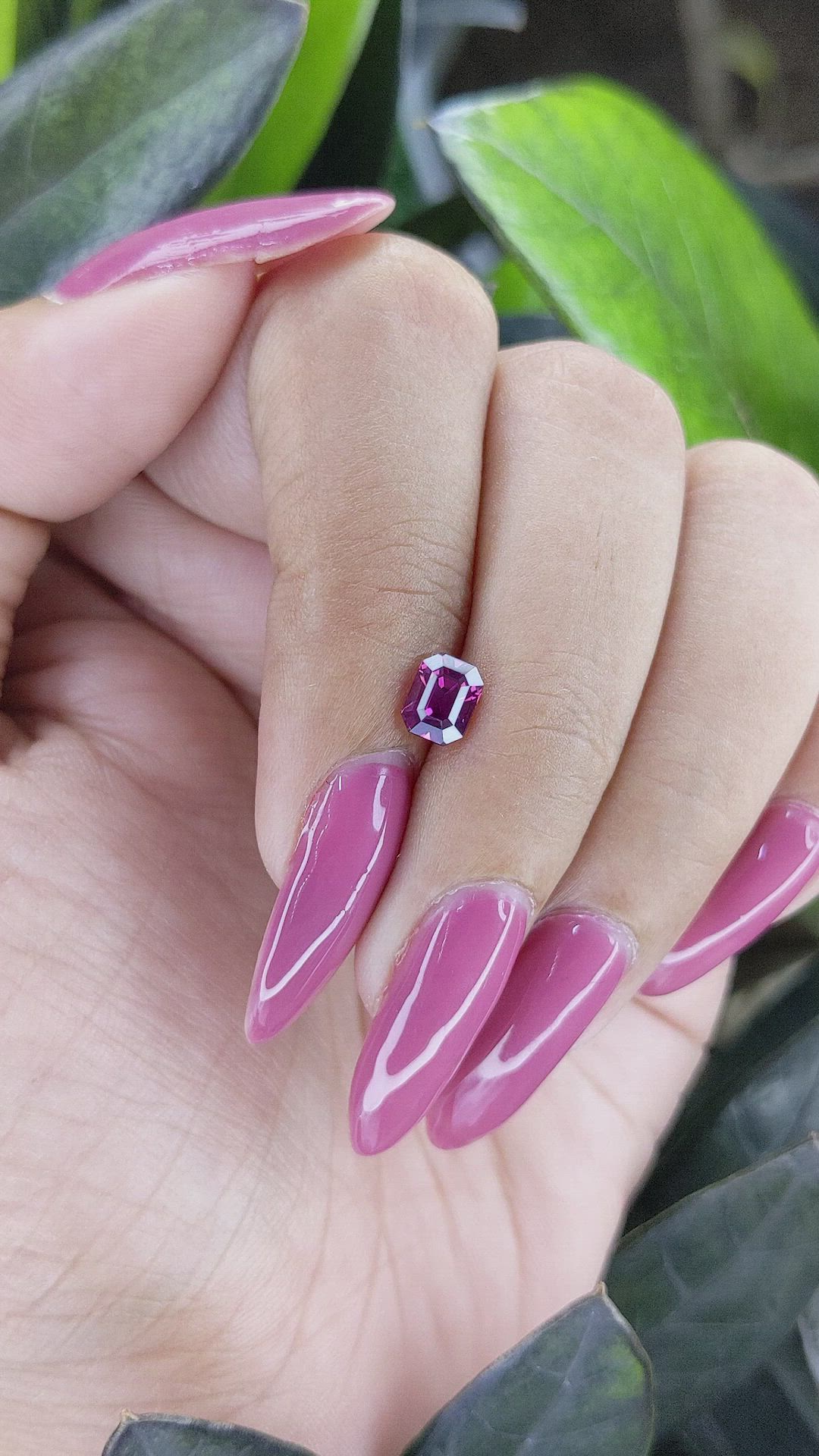 1.04 Ct. Purplish Pink Sapphire from Madagascar Size Video