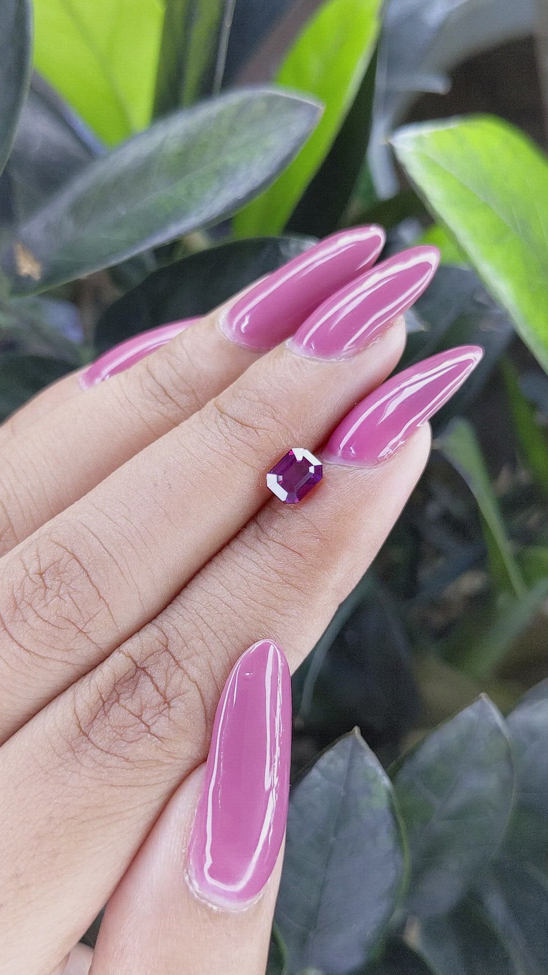 1.04 Ct. Purplish Pink Sapphire from Madagascar Size Video