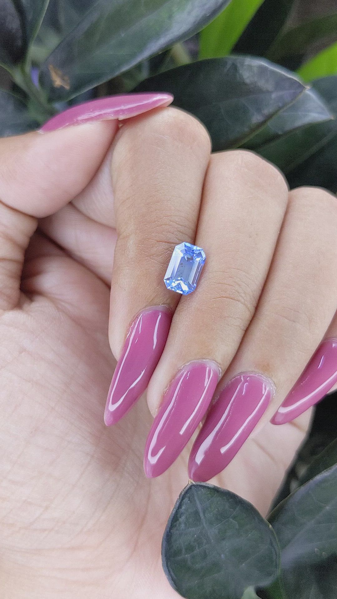 2.02 Ct. Blue Sapphire from Ceylon (Sri Lanka) Size Video