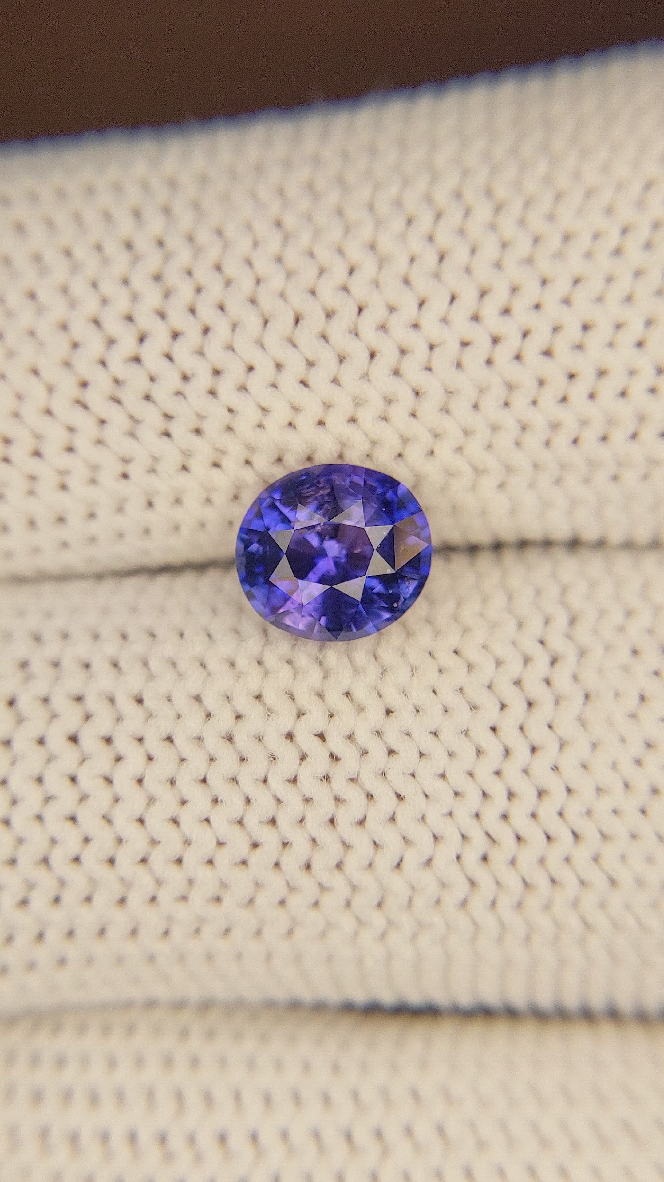 1.76 Ct. Color Change Sapphire from Ceylon (Sri Lanka) Size Video