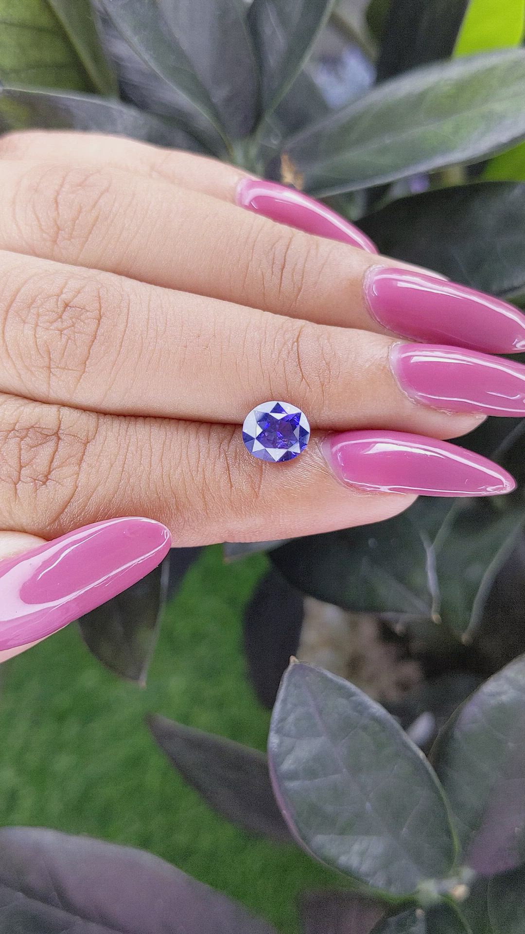 1.76 Ct. Color Change Sapphire from Ceylon (Sri Lanka) Size Video