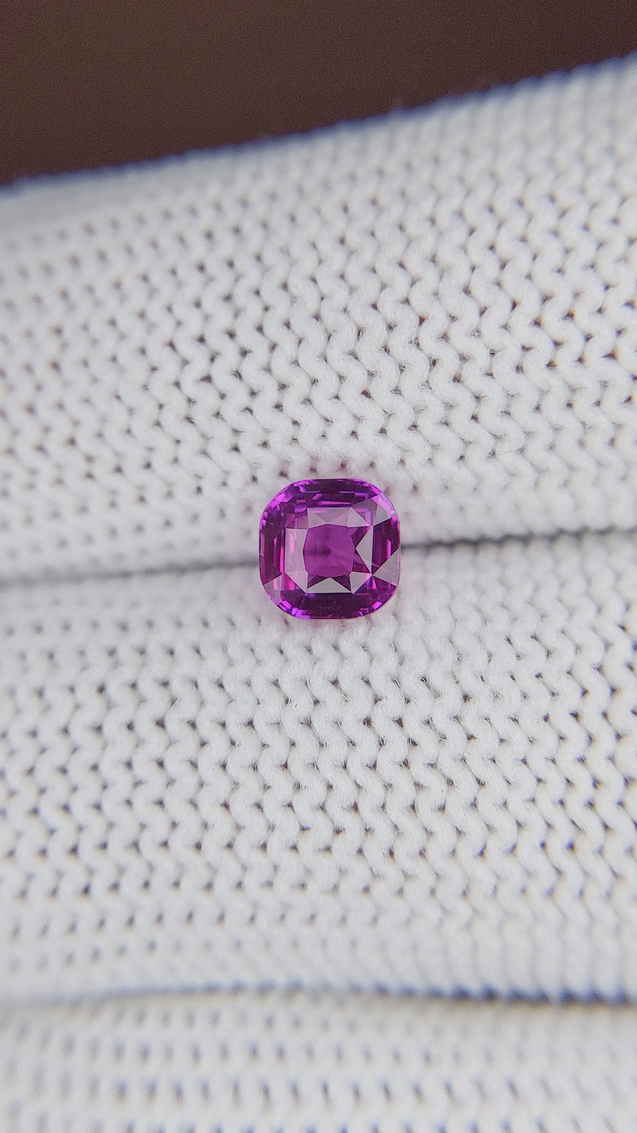 1.15 Ct. Pinkish Purple Sapphire from Madagascar Size Video
