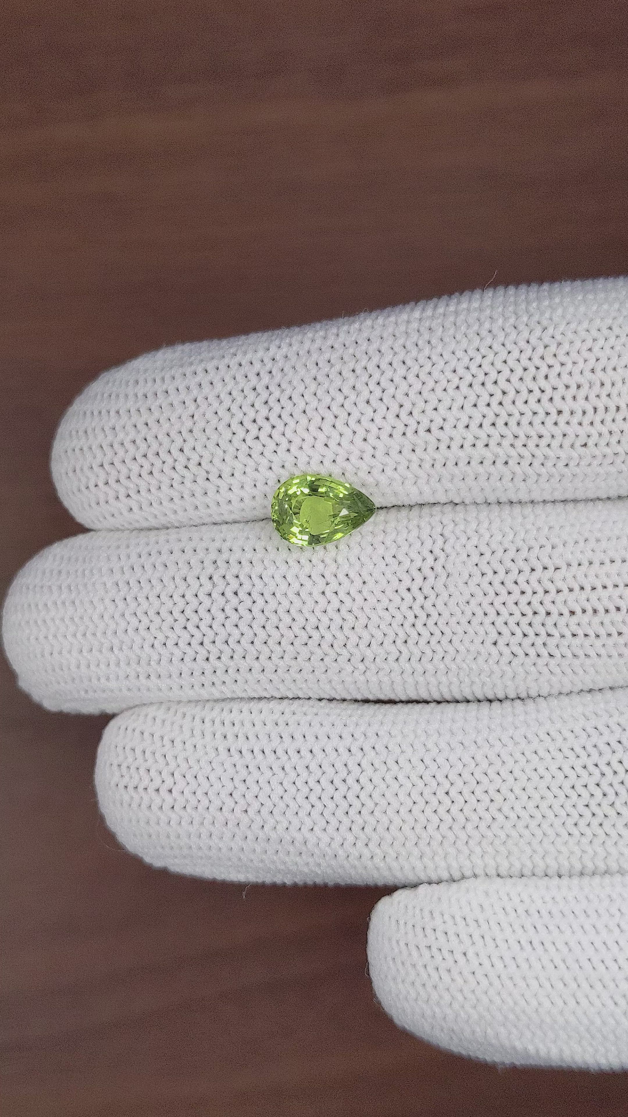 2.03 Ct. Green Sapphire from Madagascar Size Video