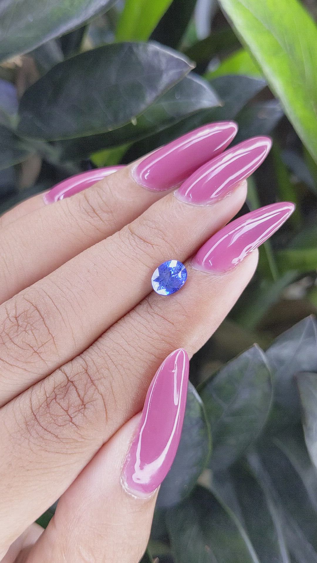 1.22 Ct. Blue Sapphire from Ceylon (Sri Lanka) Size Video