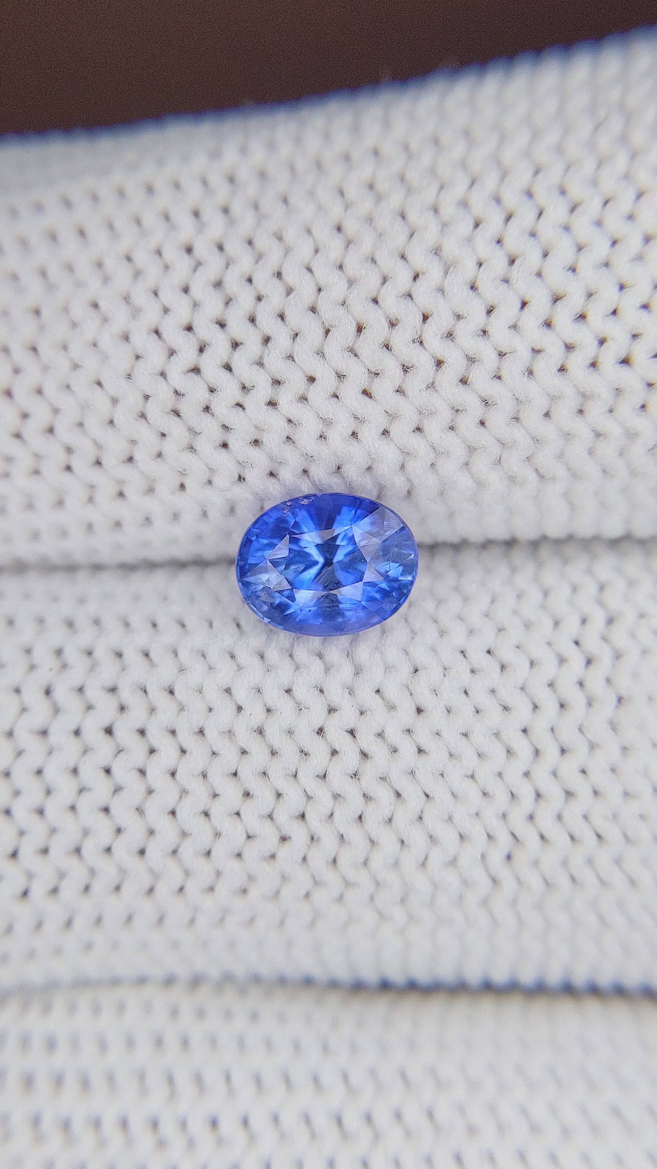 1.22 Ct. Blue Sapphire from Ceylon (Sri Lanka) Size Video