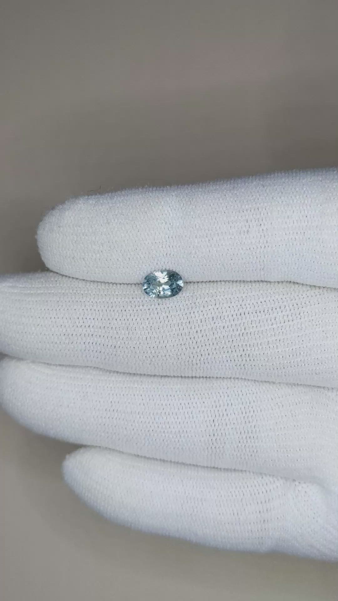1.05 Ct. Blue Sapphire from Montana Size Video