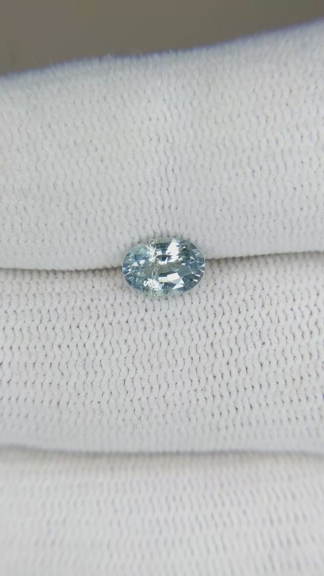 1.05 Ct. Blue Sapphire from Montana Size Video