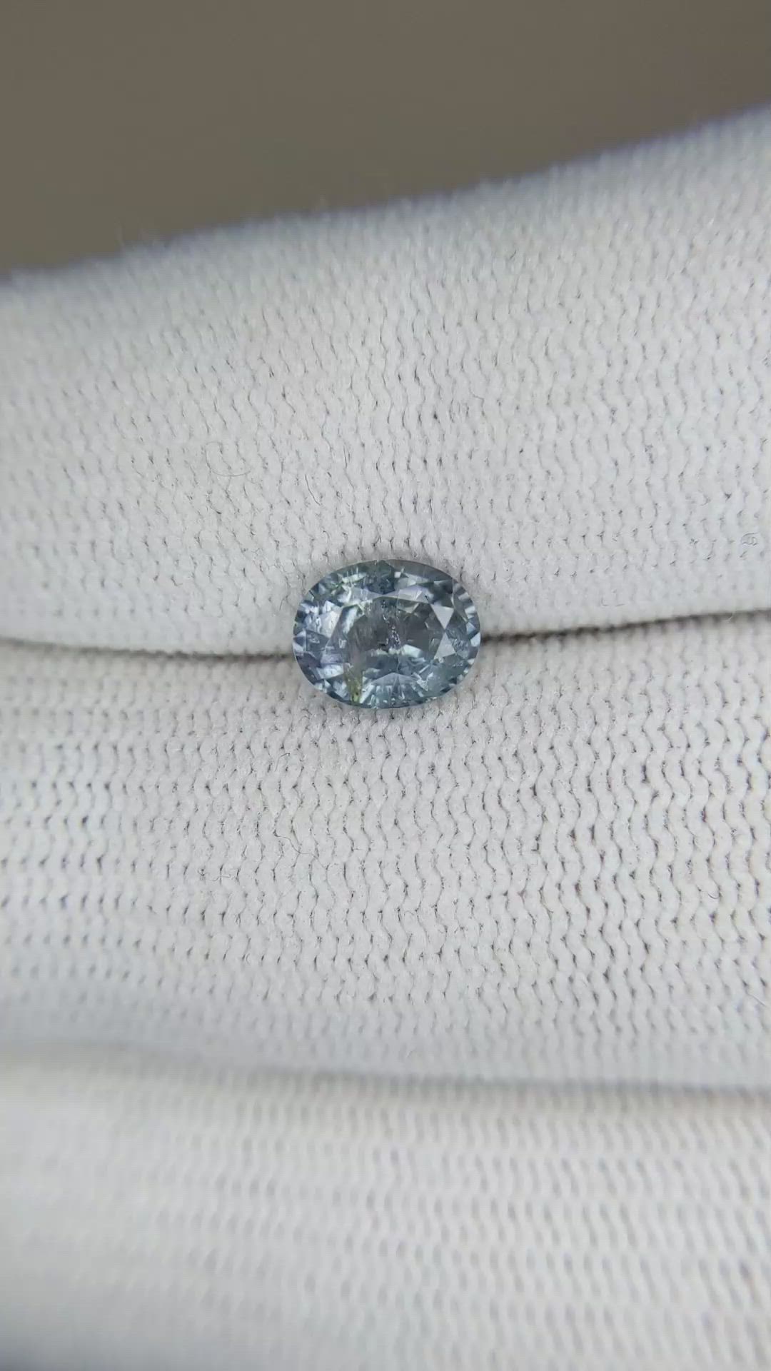 1.48 Ct. Greyish Blue Sapphire from Montana Size Video