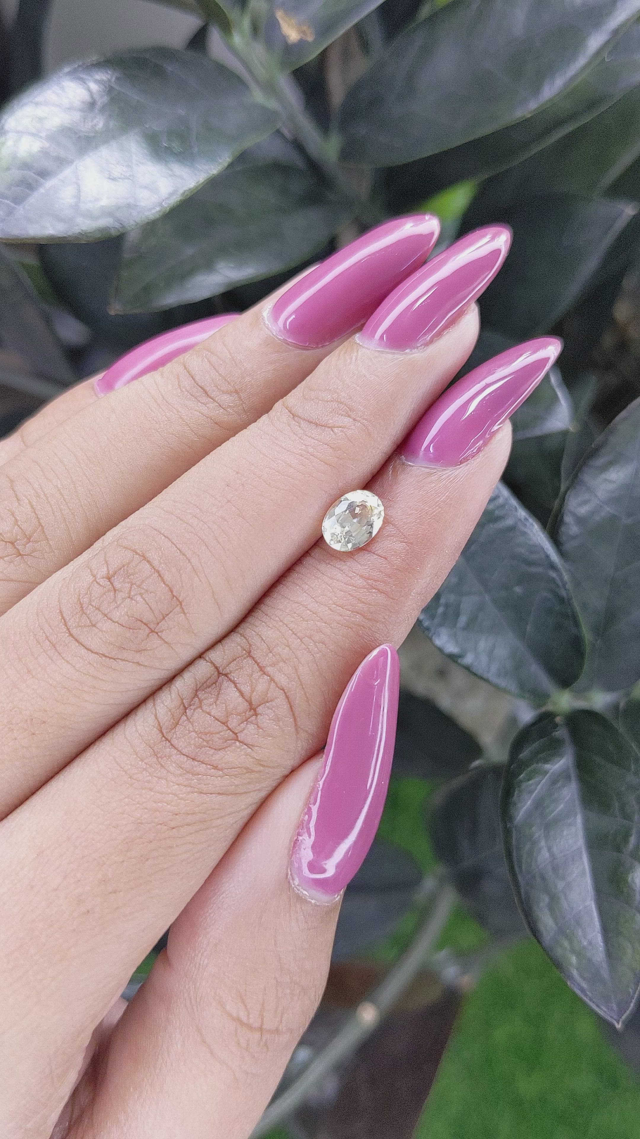 1.11 Ct. Yellow Sapphire from Ceylon (Sri Lanka) Size Video