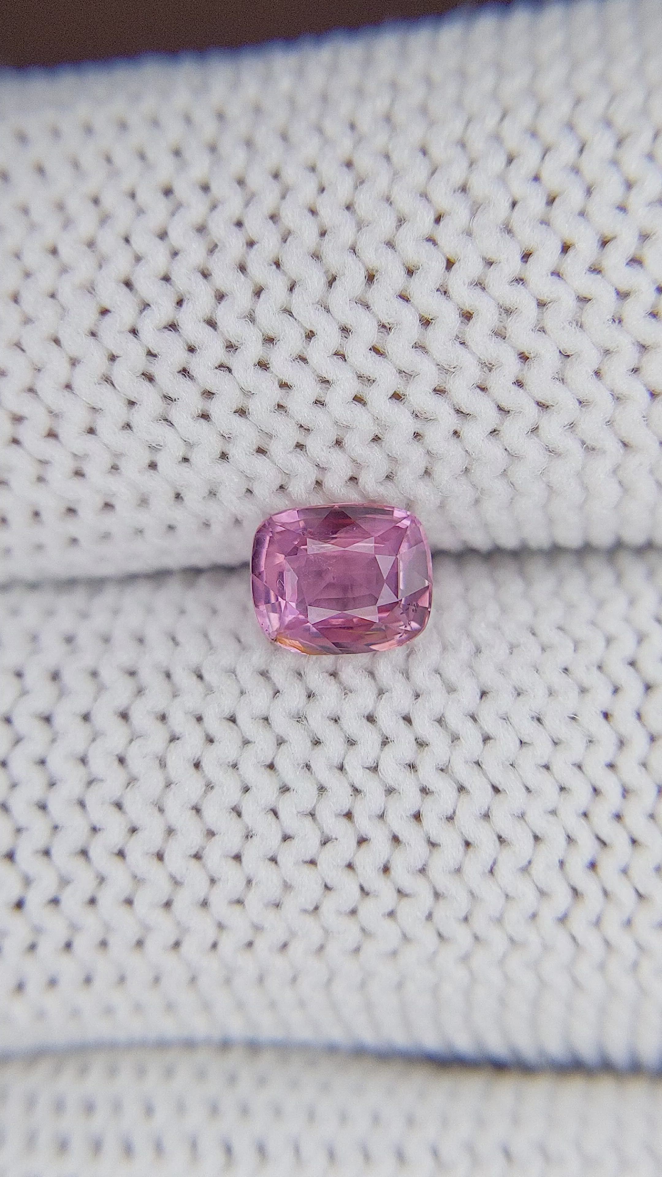 1.02 Ct. Pink Sapphire from Ceylon (Sri Lanka) Size Video