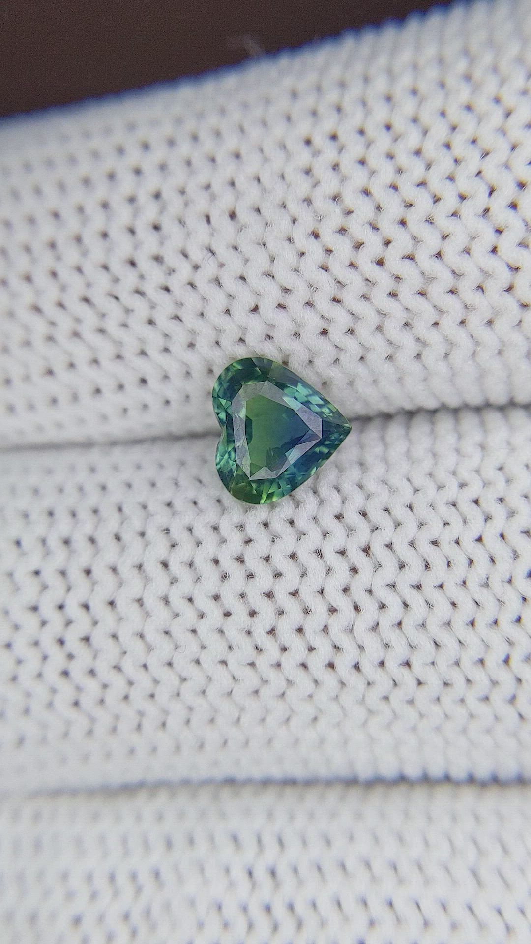 1.07 Ct. Bluish Green Sapphire from Madagascar Size Video