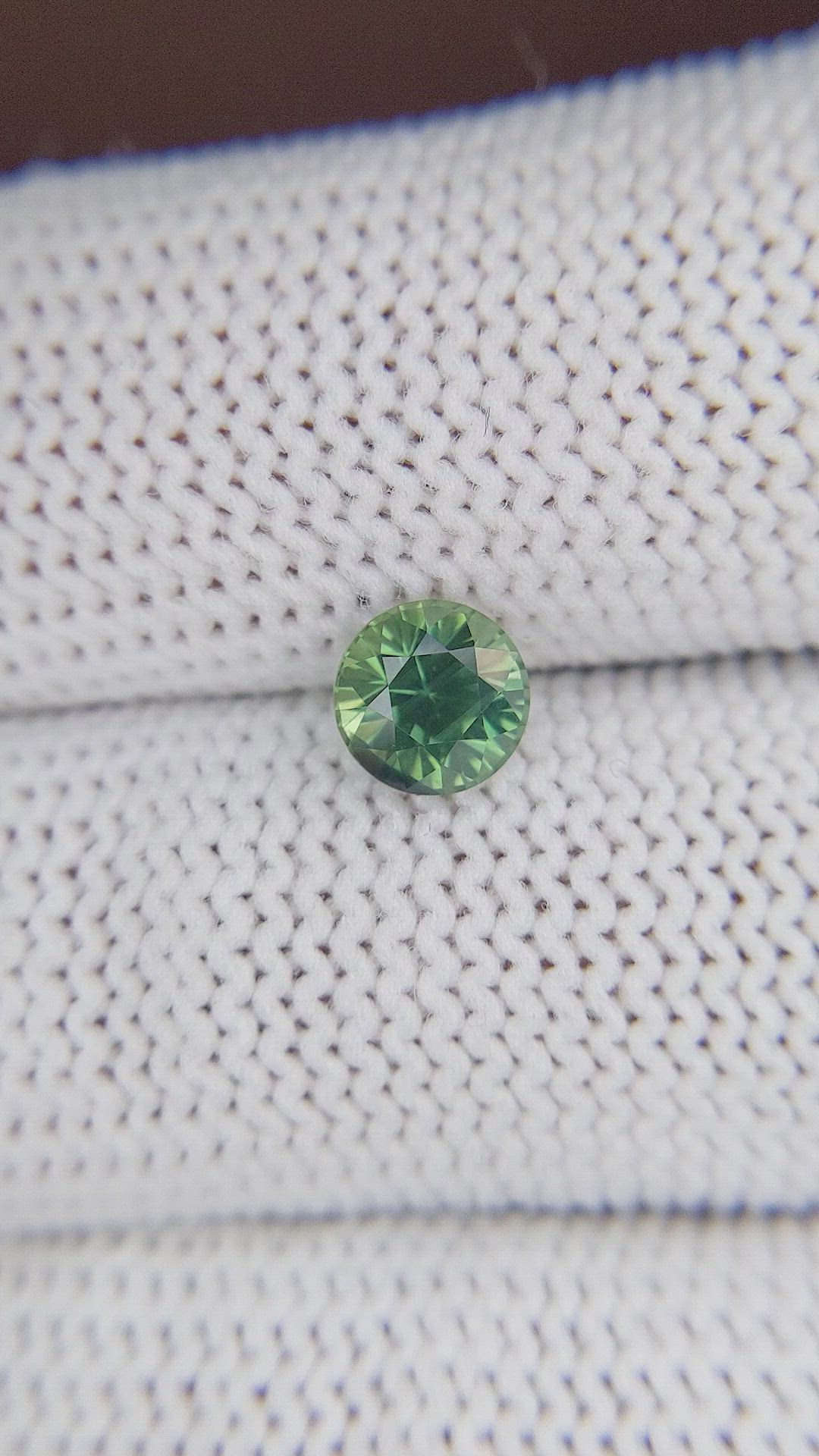 0.99 Ct. Bluish Green Sapphire from Madagascar Size Video