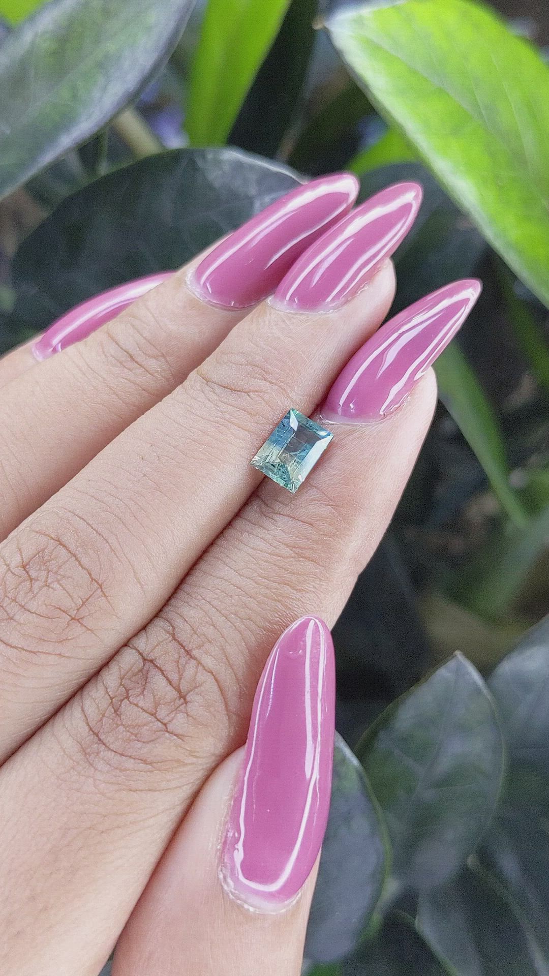 1.13 Ct. Bi Color Sapphire from Madagascar Size Video