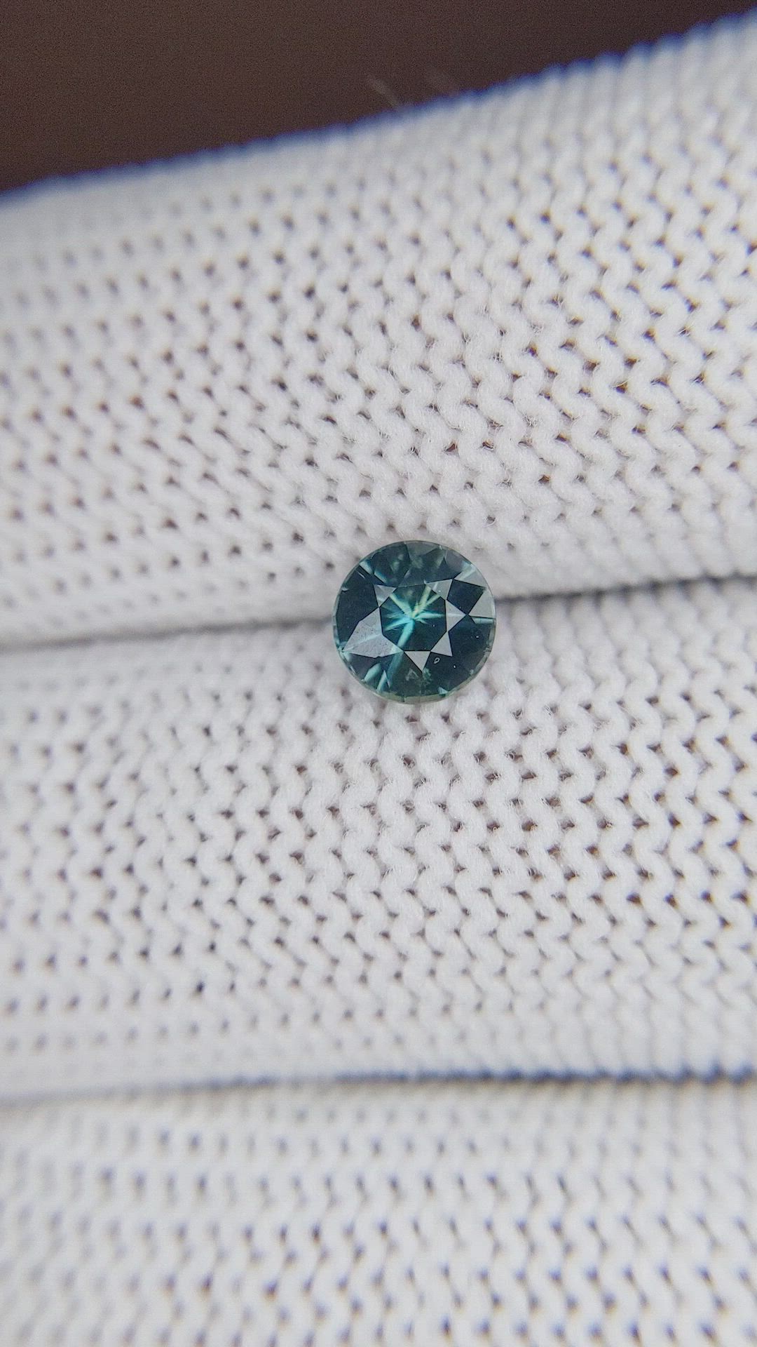 0.98 Ct. Greenish Blue Sapphire from Madagascar Size Video