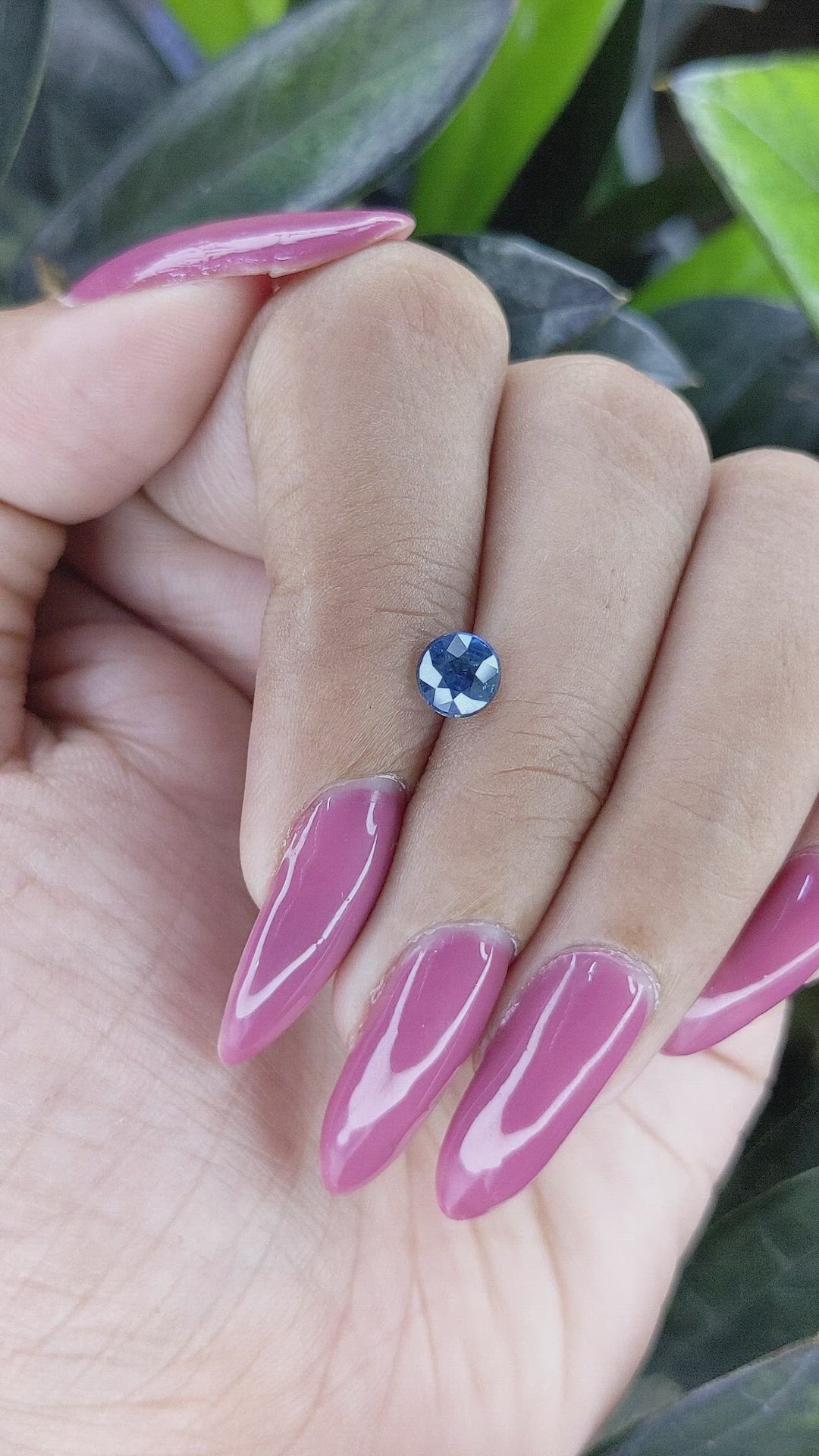 0.97 Ct. Greenish Blue Sapphire from Madagascar Size Video