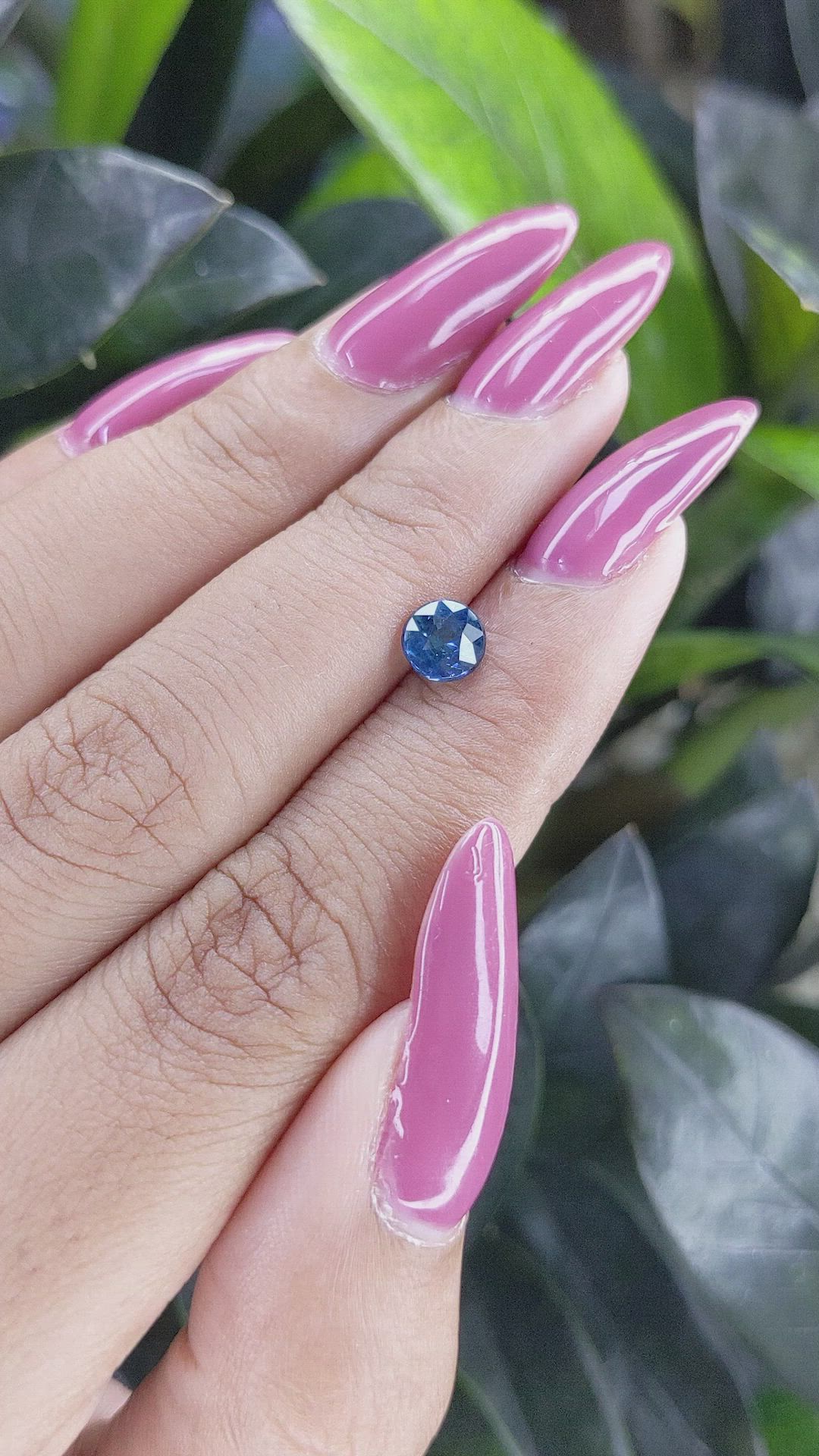 0.97 Ct. Greenish Blue Sapphire from Madagascar Size Video