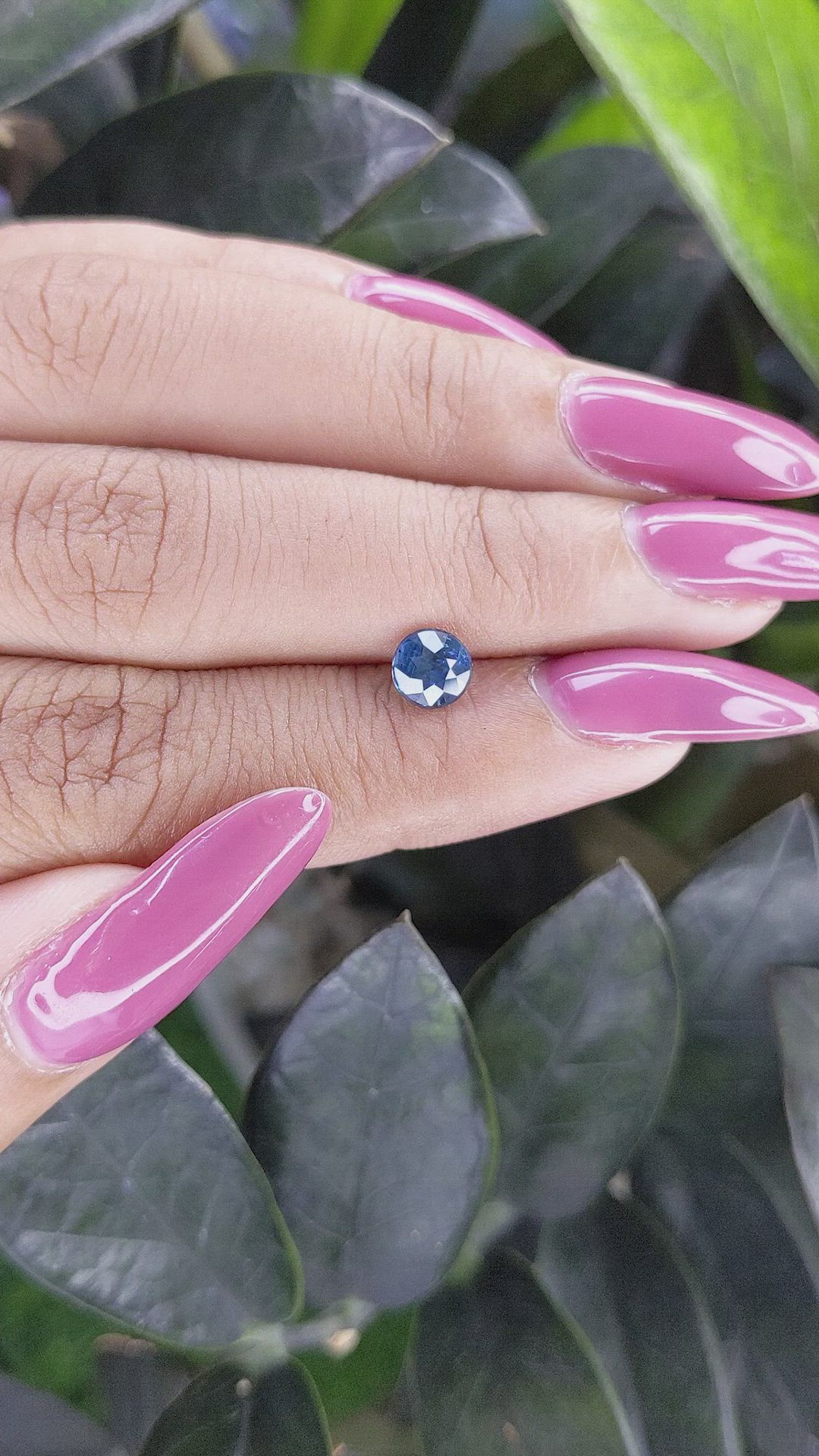 0.97 Ct. Greenish Blue Sapphire from Madagascar Size Video