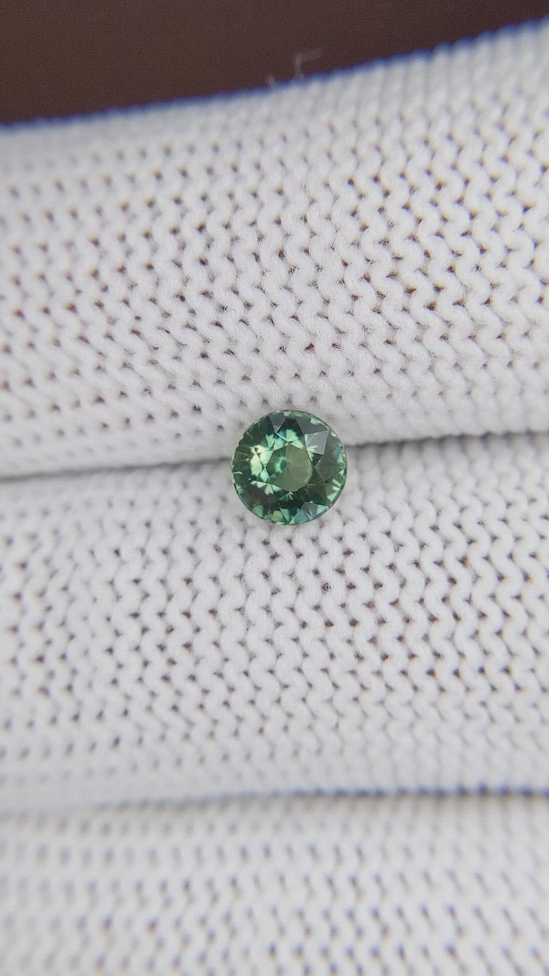 0.99 Ct. Bluish Green Sapphire from Madagascar Size Video
