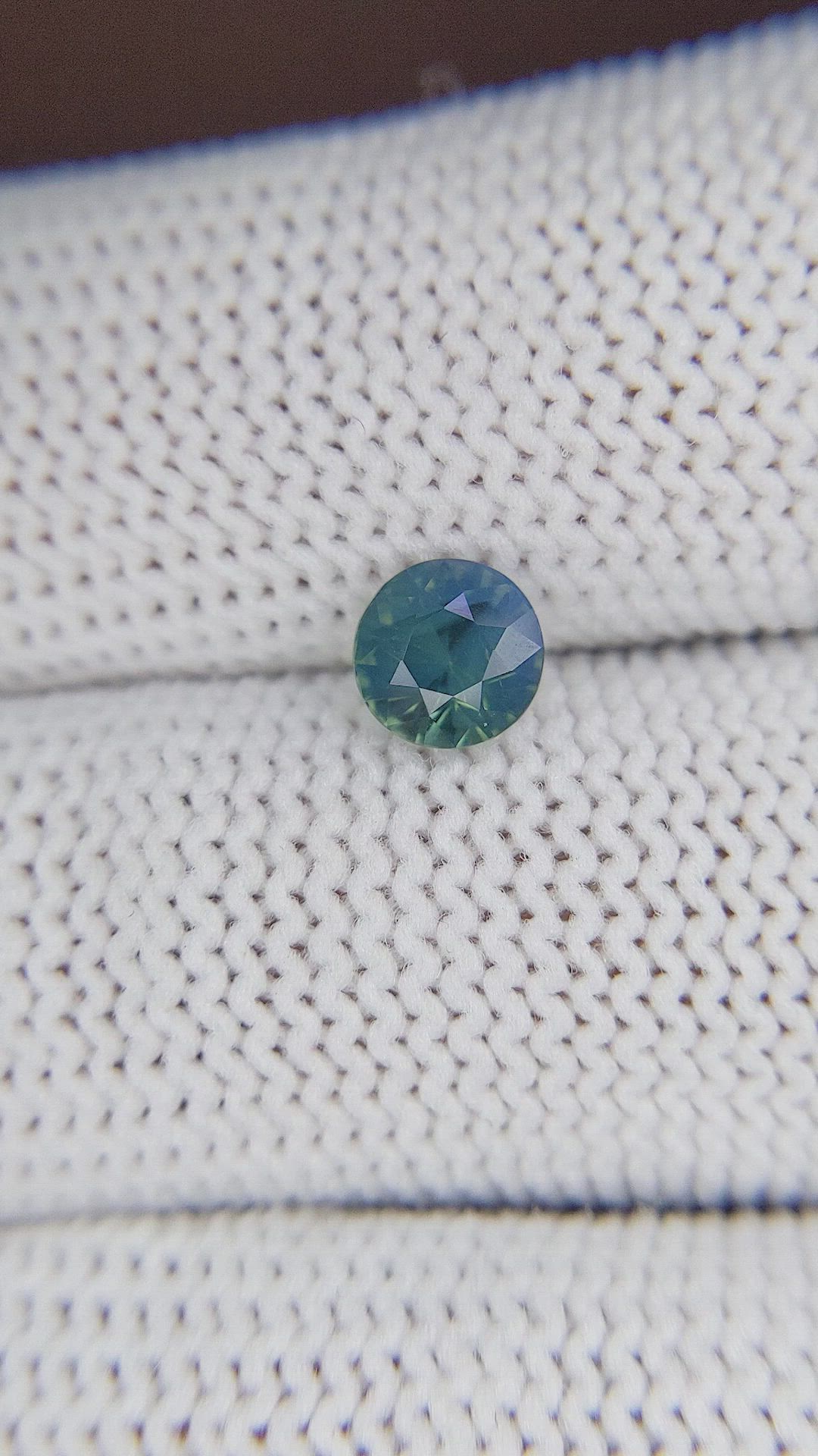 1.09 Ct. Bluish Green Sapphire from Madagascar Size Video