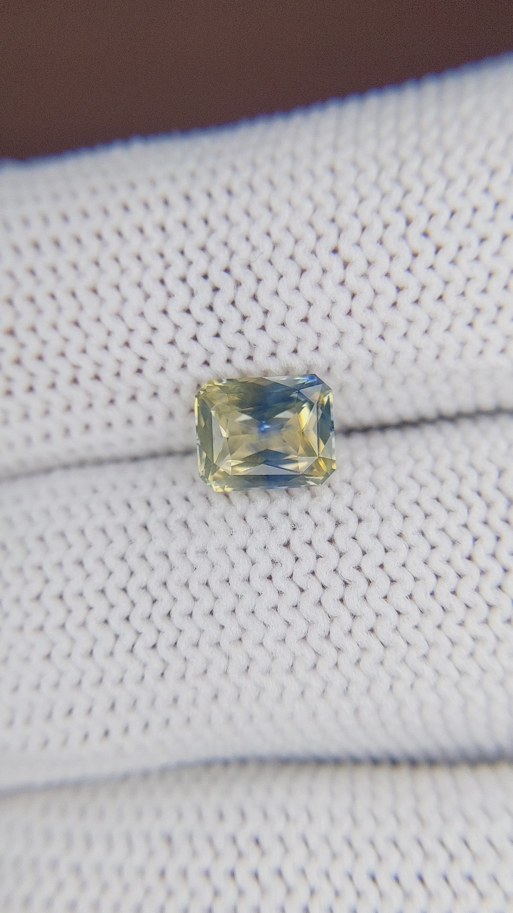 1.65 Ct. Bi Color Sapphire from Africa Size Video