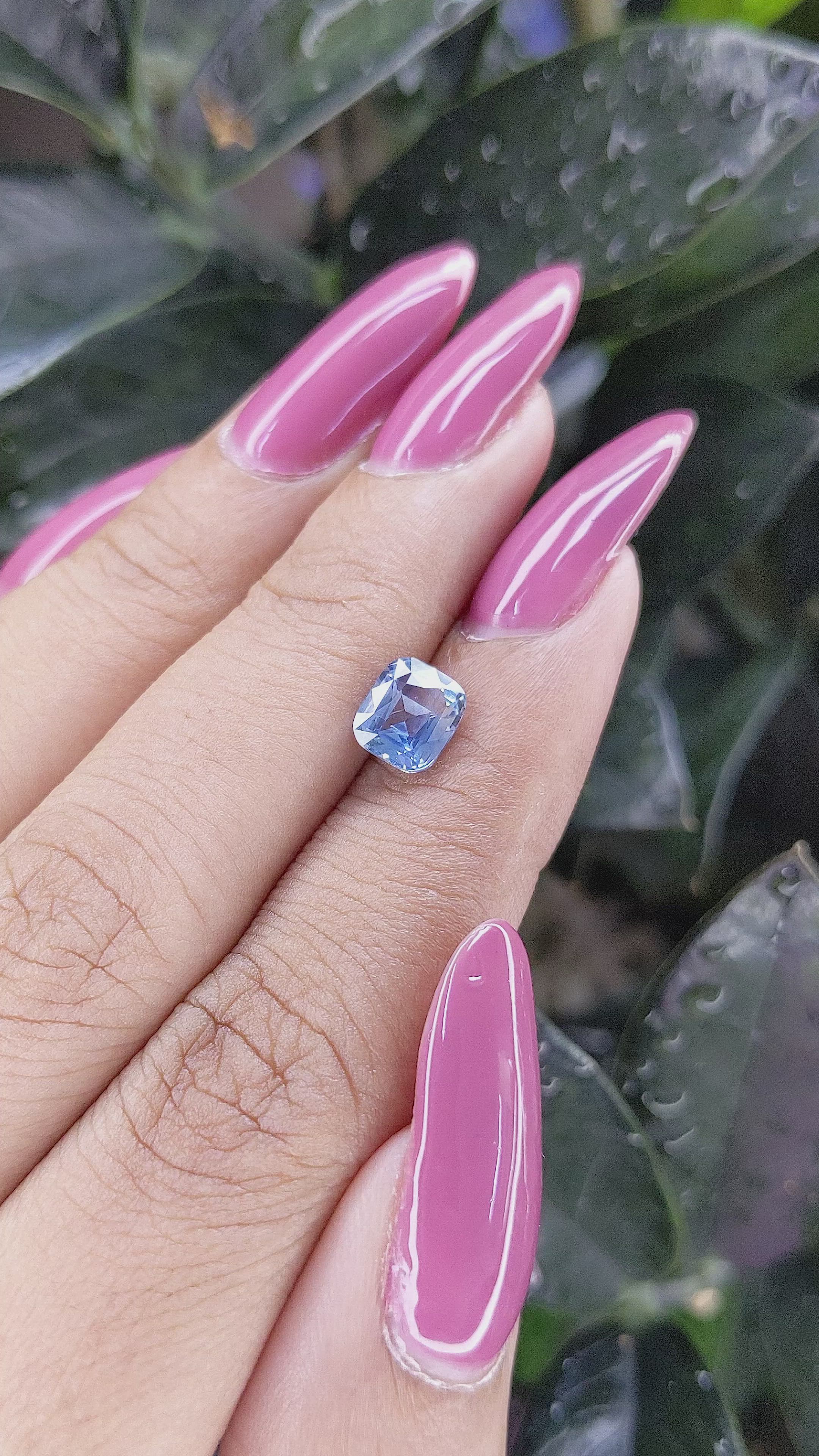 1.54 Ct. Blue Sapphire from Africa Size Video