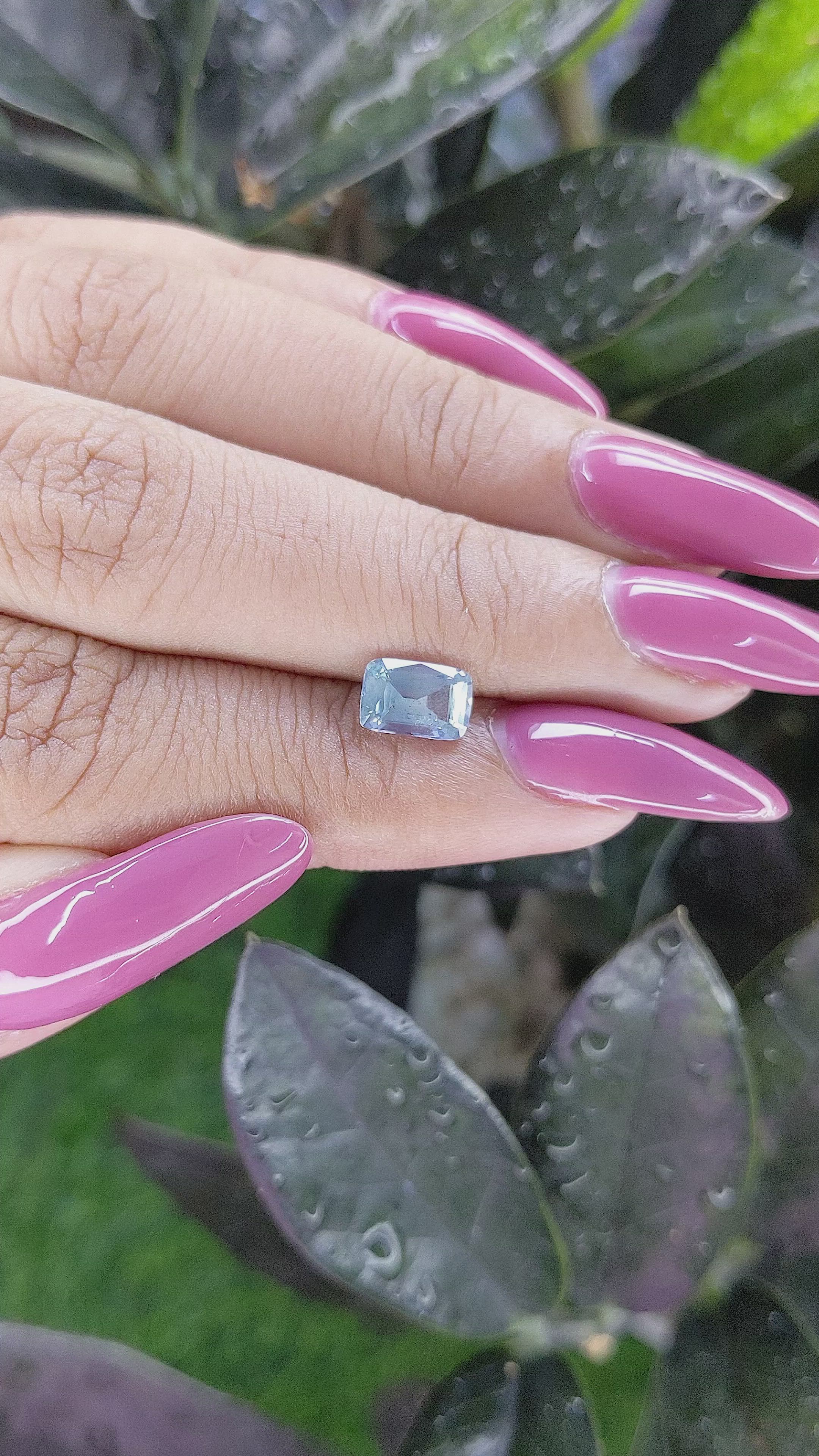 1.42 Ct. Blue Sapphire from Africa Size Video