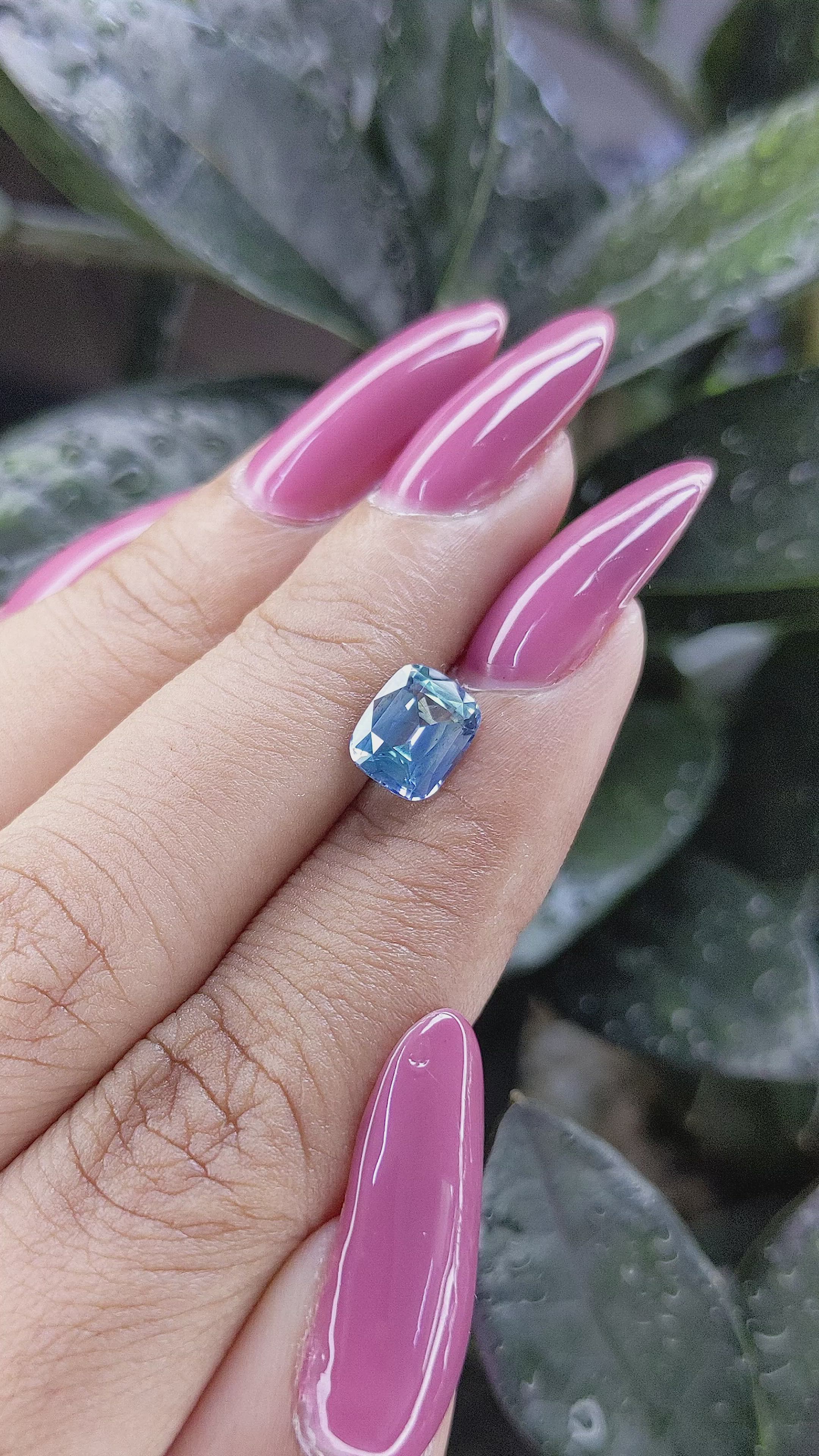 1.83 Ct. Blue Sapphire from Africa Size Video