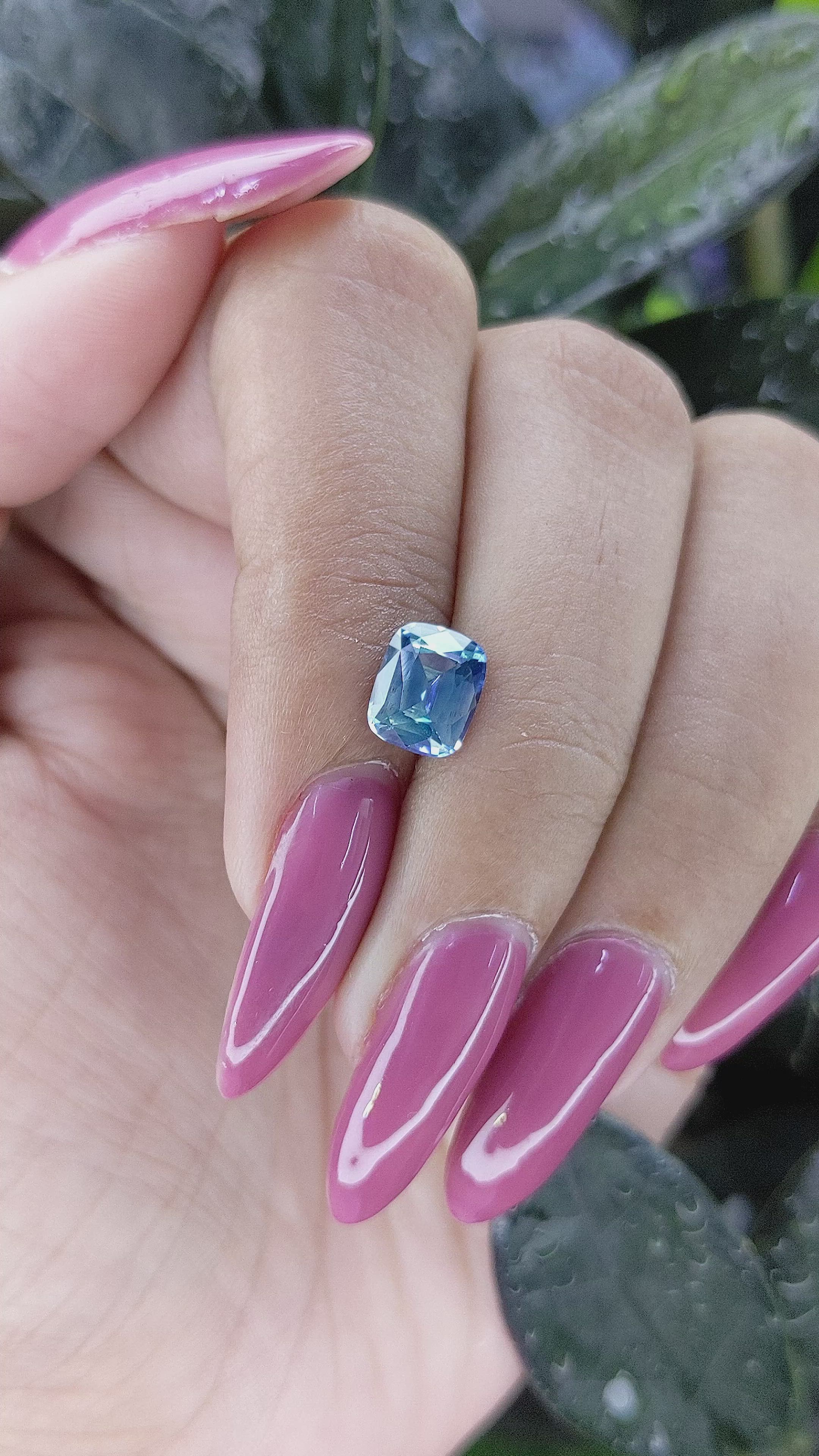 1.83 Ct. Blue Sapphire from Africa Size Video
