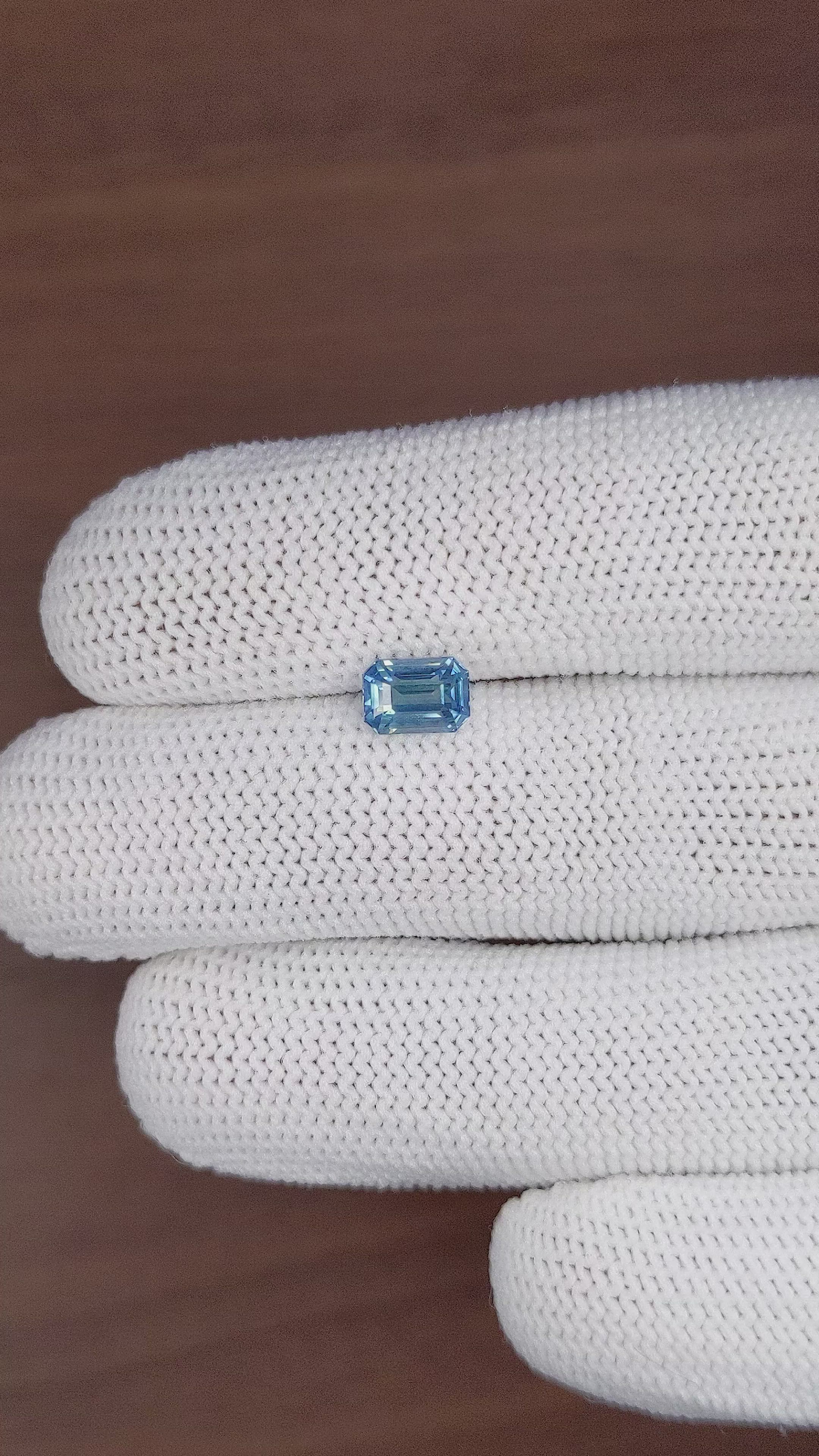1.41 Ct. Greenish Blue Sapphire from Africa Size Video