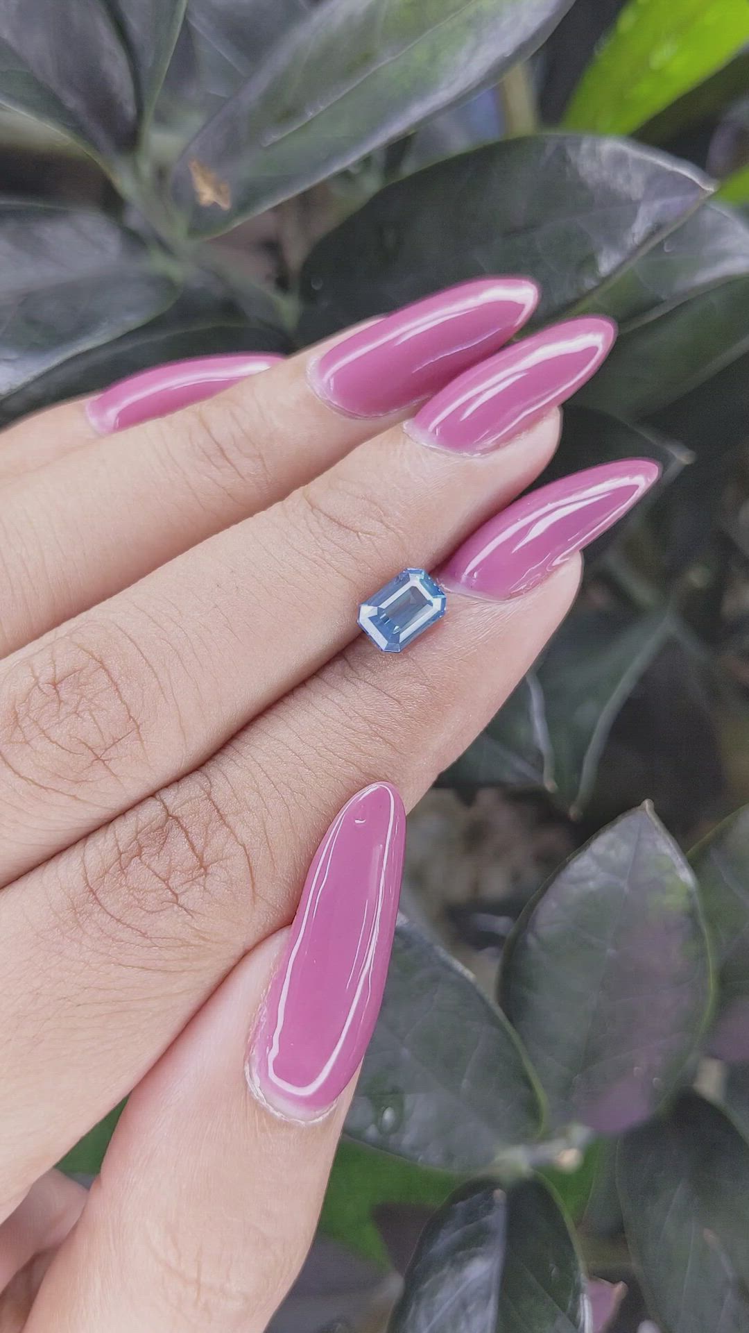 1.41 Ct. Greenish Blue Sapphire from Africa Size Video